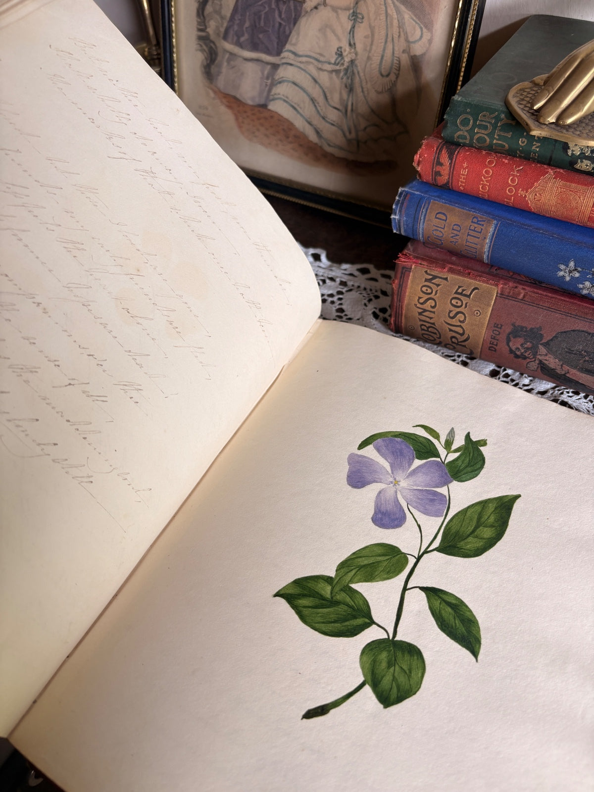 C.1828 Georgian Manuscript Book of Poetry