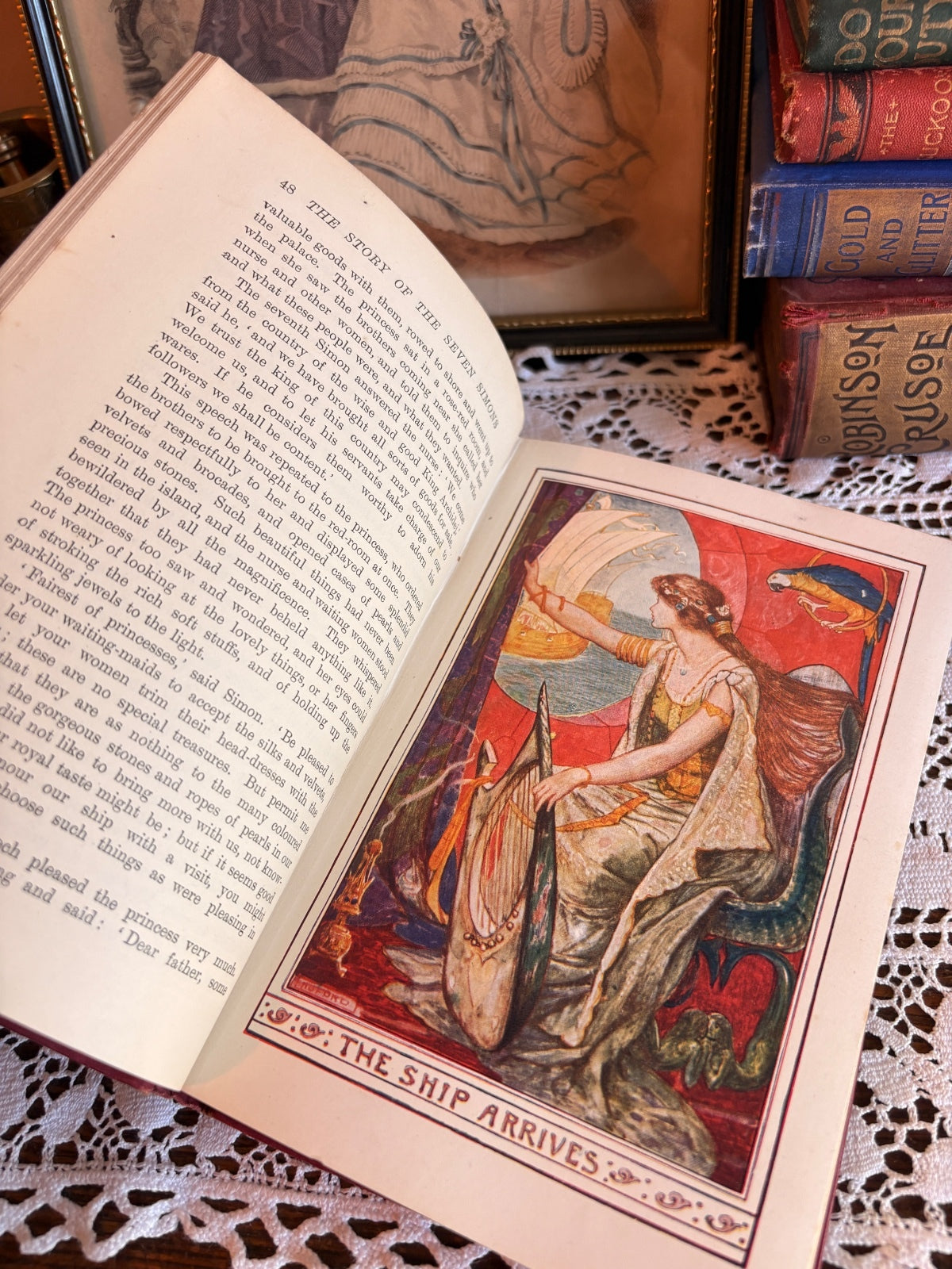 1922 The Crimson Fairy Book by Andrew Lang