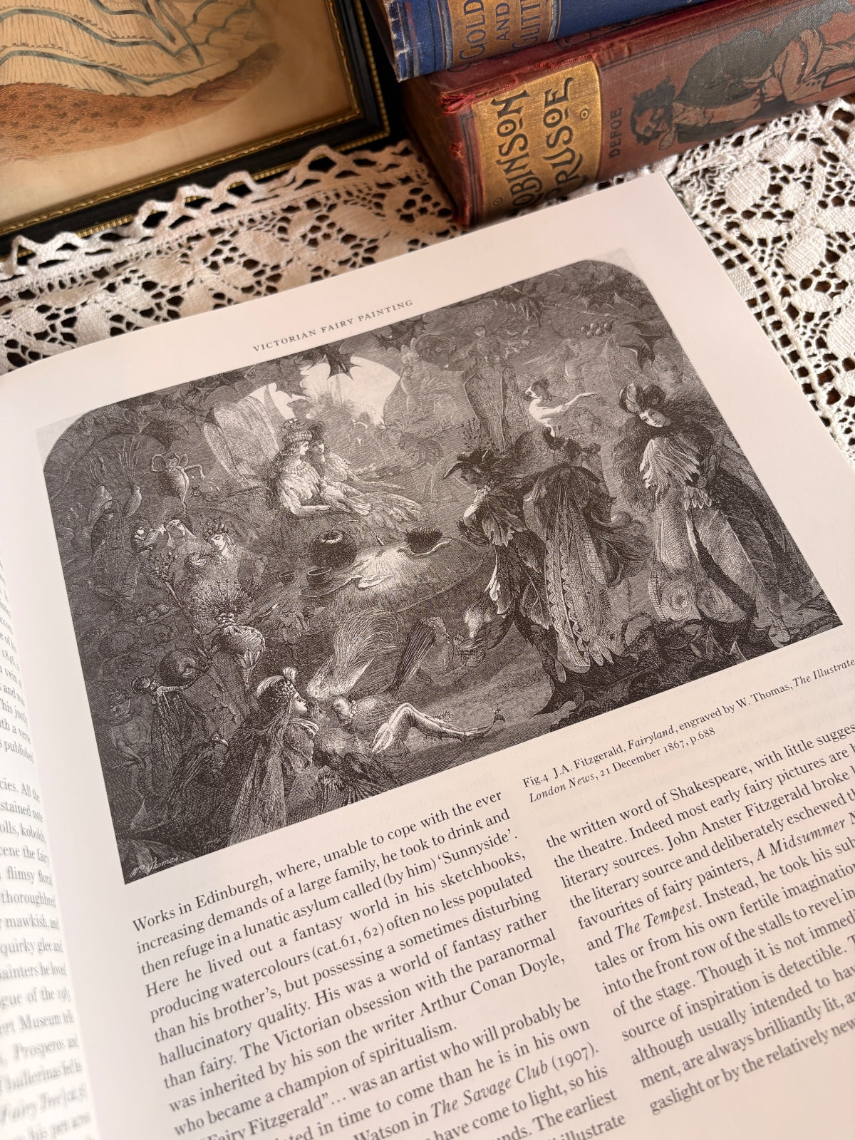 1997 Victorian Fairy Painting by Jeremy Maas et al Vintage Art Book