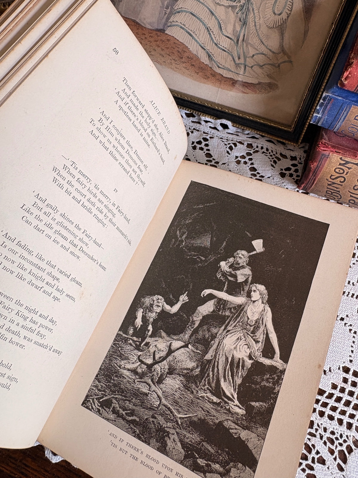1891 The Blue Poetry Book by Andrew Lang - First Edition