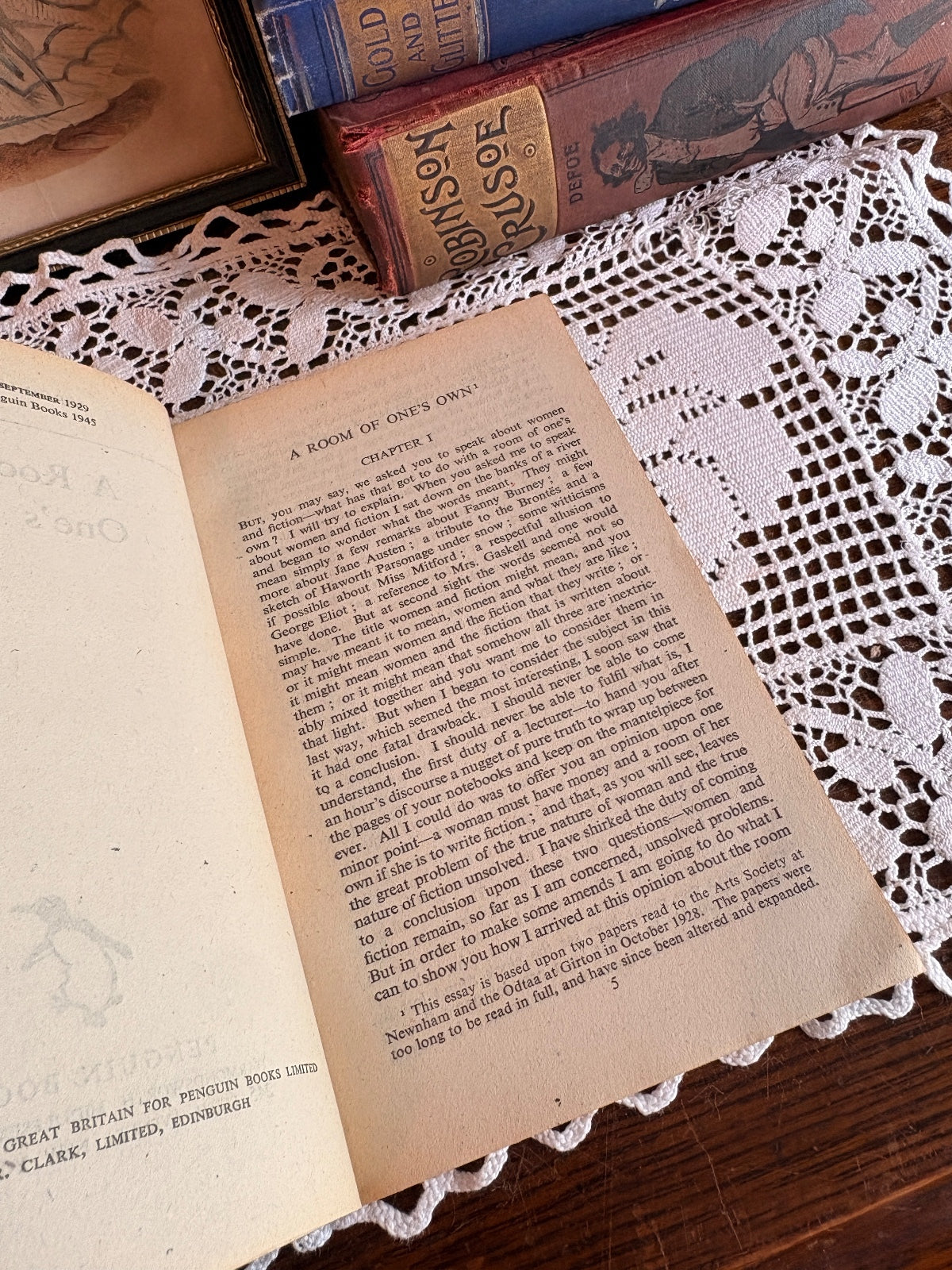 1945 A Room of One's Own by Virginia Woolf First Pengin Edition Feminist Essay