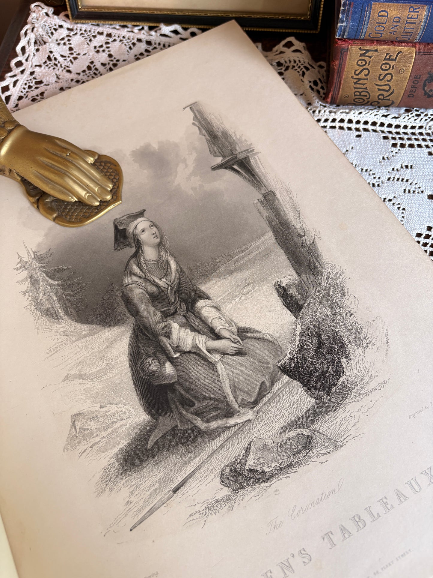 1839 Findens' Tableaux Of The Affections; A Series Of Picturesque Illustrations Of The Womanly Virtues Editied by Mary Russell Mitford