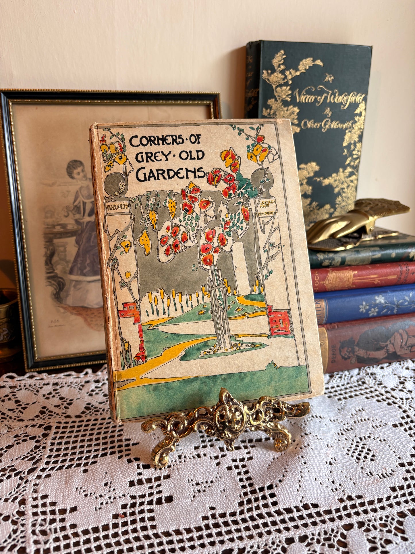 1917 Corners of Grey Old Gardens by Margaret Waterfield [Early Reprint]