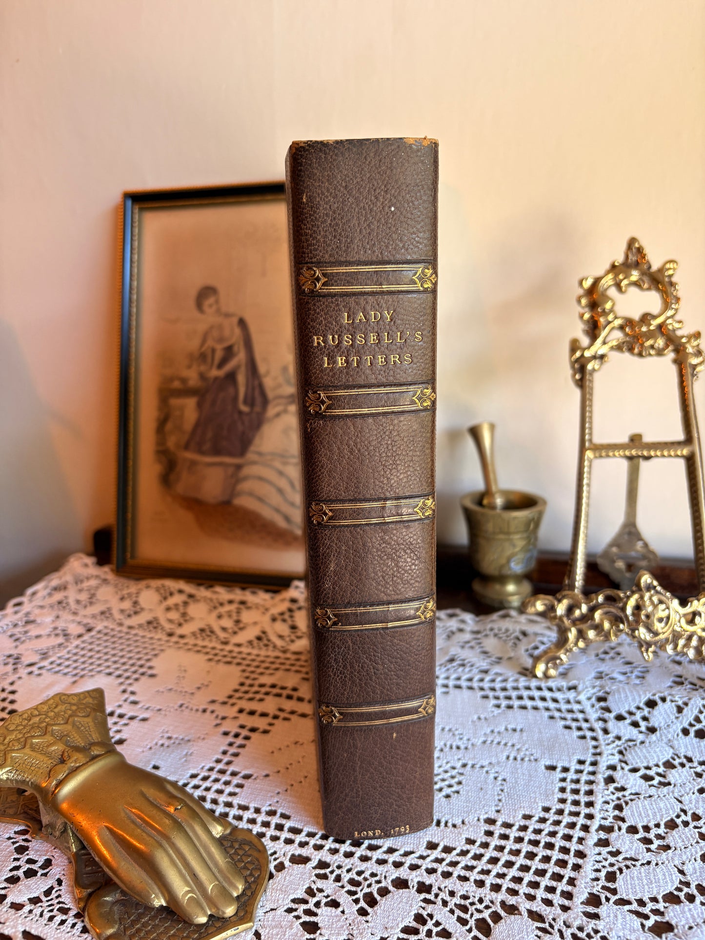 1793 Letters of Lady Rachel Russell; From the Manuscript in the Library at Woburn Abbey. To Which is Prefixed, an Introduction, Vindicating the Character of Lord Russell Against Sir Dalrymple, etc. [Roger De Coverly Binding]