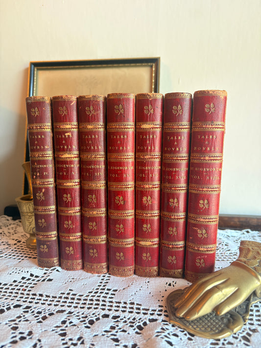 1833 Popular Tales in Two Volumes, Patronage in Three Volumes, Harrington and Thoughts on Bores, Ormond [Volumes IV-V, XIV-XVI, XVII, XVIII of Tales and Novels by Maria Edgeworth in Eighteen Volumes]