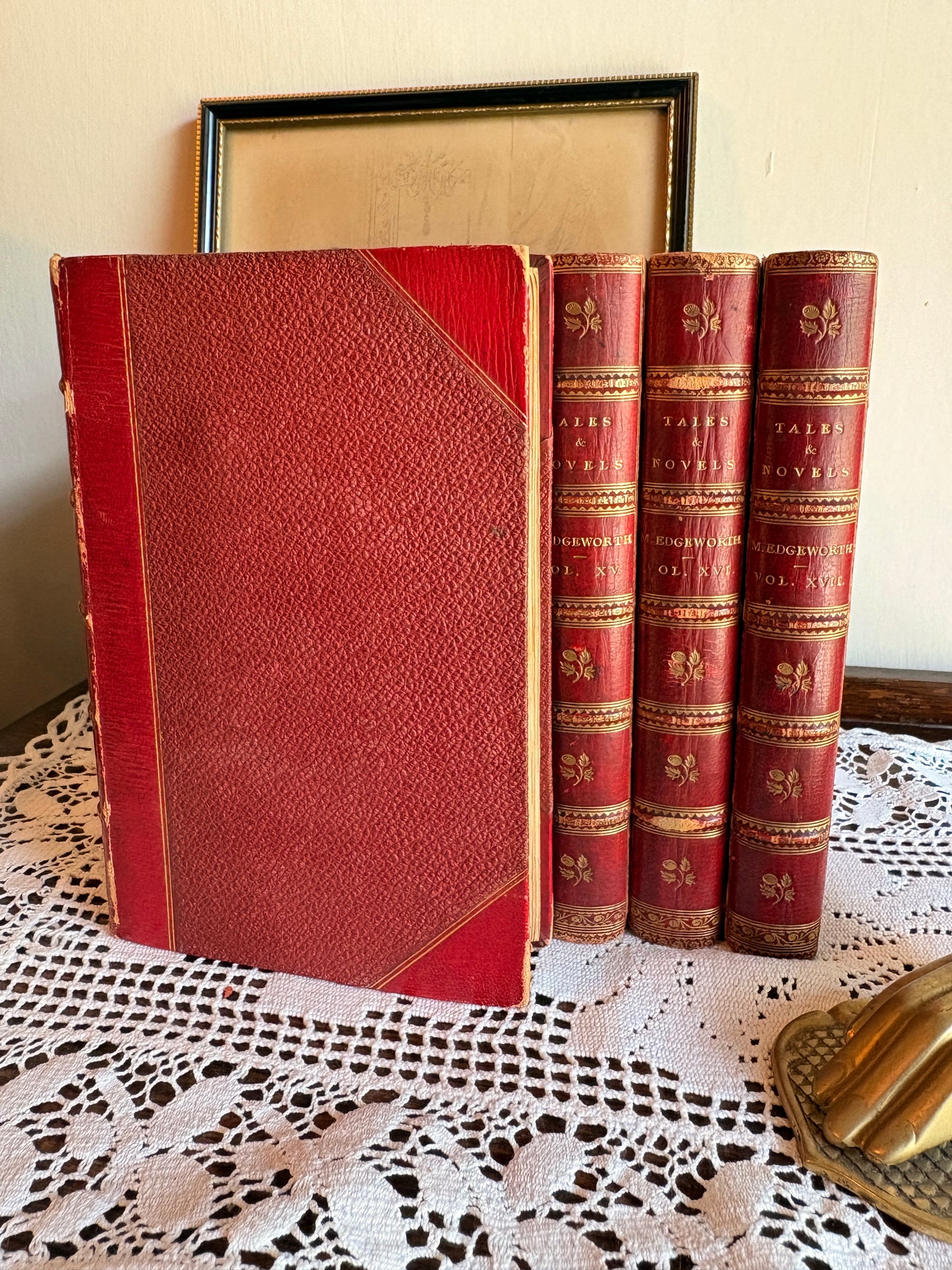 1833 Popular Tales in Two Volumes, Patronage in Three Volumes, Harrington and Thoughts on Bores, Ormond [Volumes IV-V, XIV-XVI, XVII, XVIII of Tales and Novels by Maria Edgeworth in Eighteen Volumes]