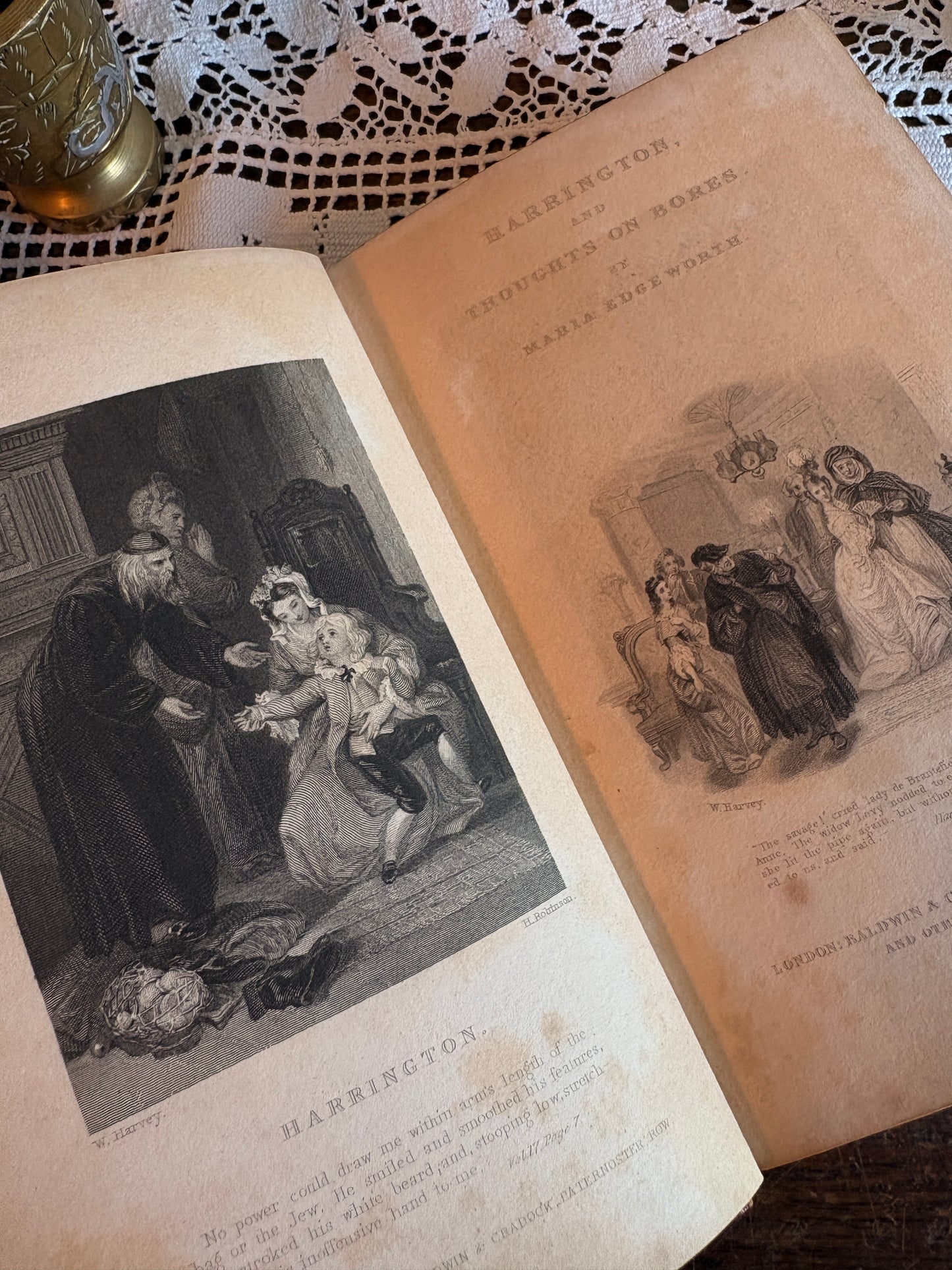 1833 Popular Tales in Two Volumes, Patronage in Three Volumes, Harrington and Thoughts on Bores, Ormond [Volumes IV-V, XIV-XVI, XVII, XVIII of Tales and Novels by Maria Edgeworth in Eighteen Volumes]