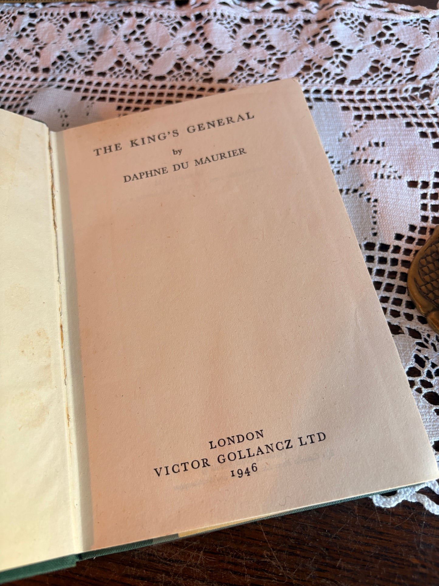 1946 The King's General by Daphne Du Maurier - FIRST EDITION