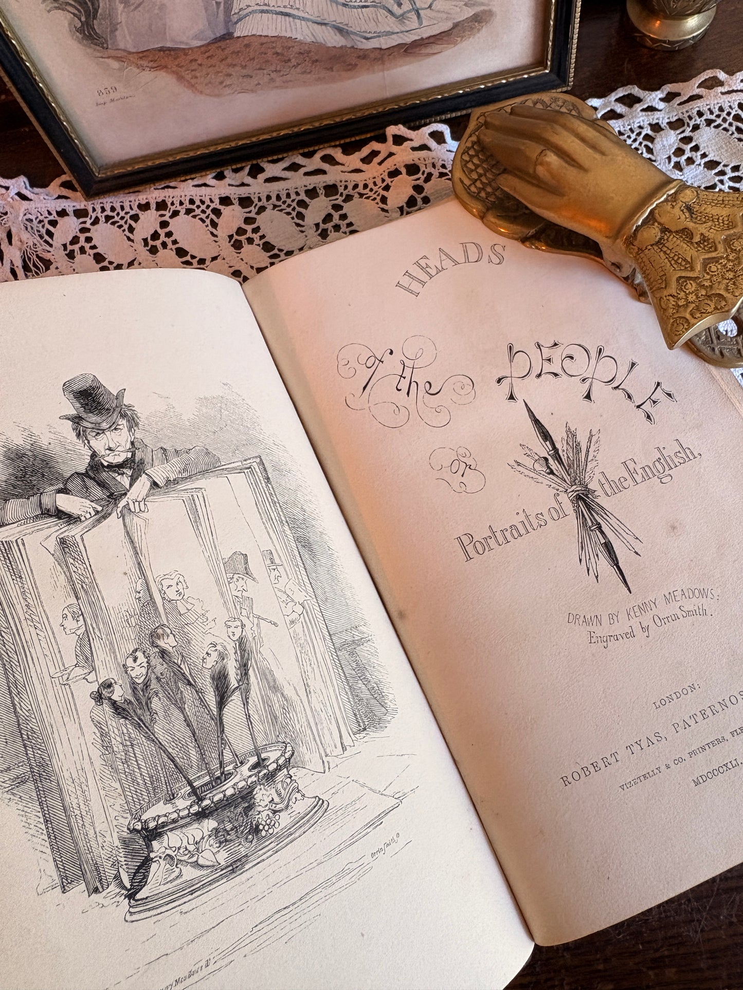 1841 Heads of the People, or, Portraits of the English Illustrated by Kenny Meadows