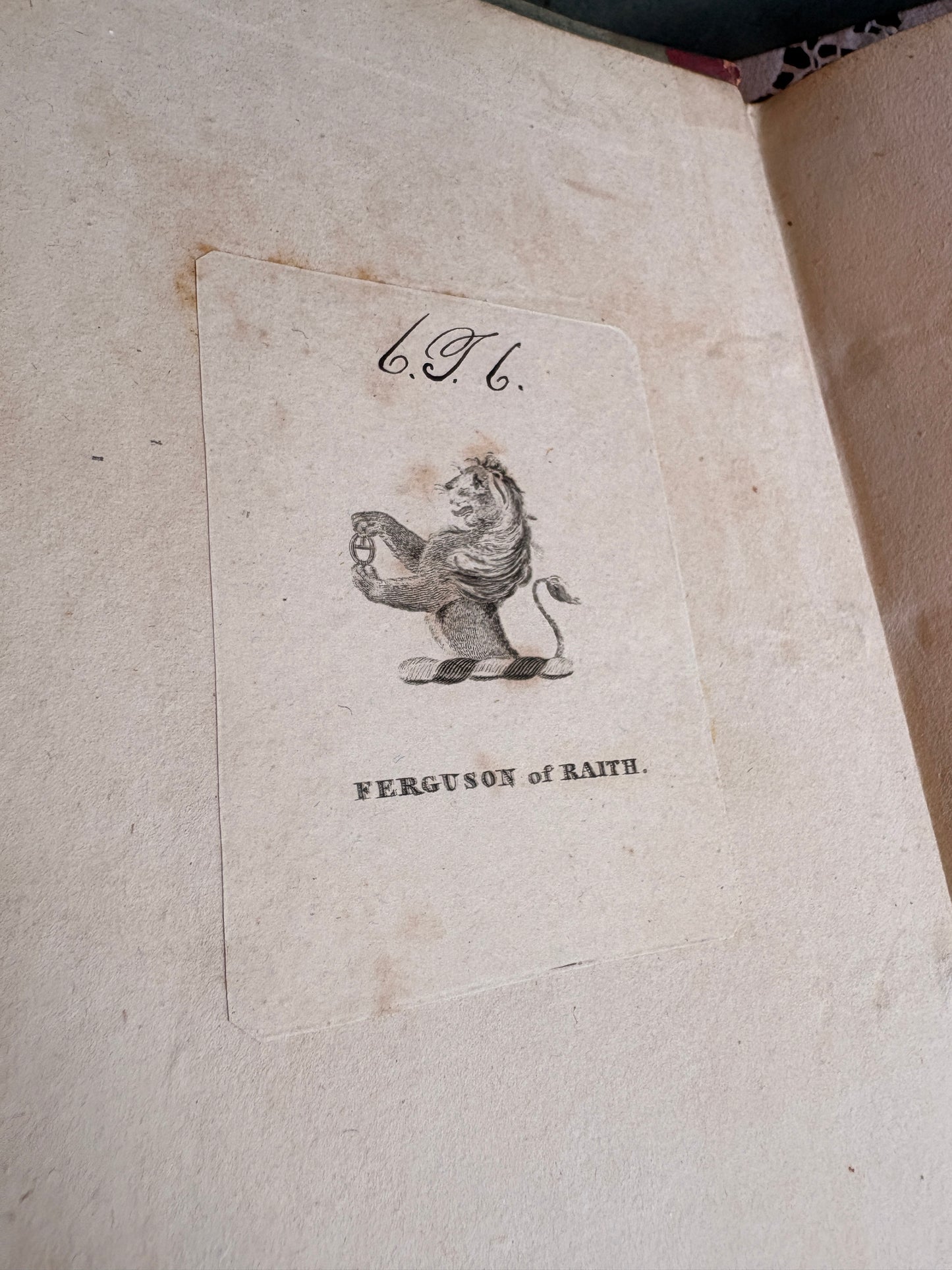 1815 Historical Memoirs of My Own Time. Part the First, from 1772 to 1780. Part the Second, from 1781 to 1784. By Sir N. William Wraxall [Robert Ferguson of Raith's Copy]