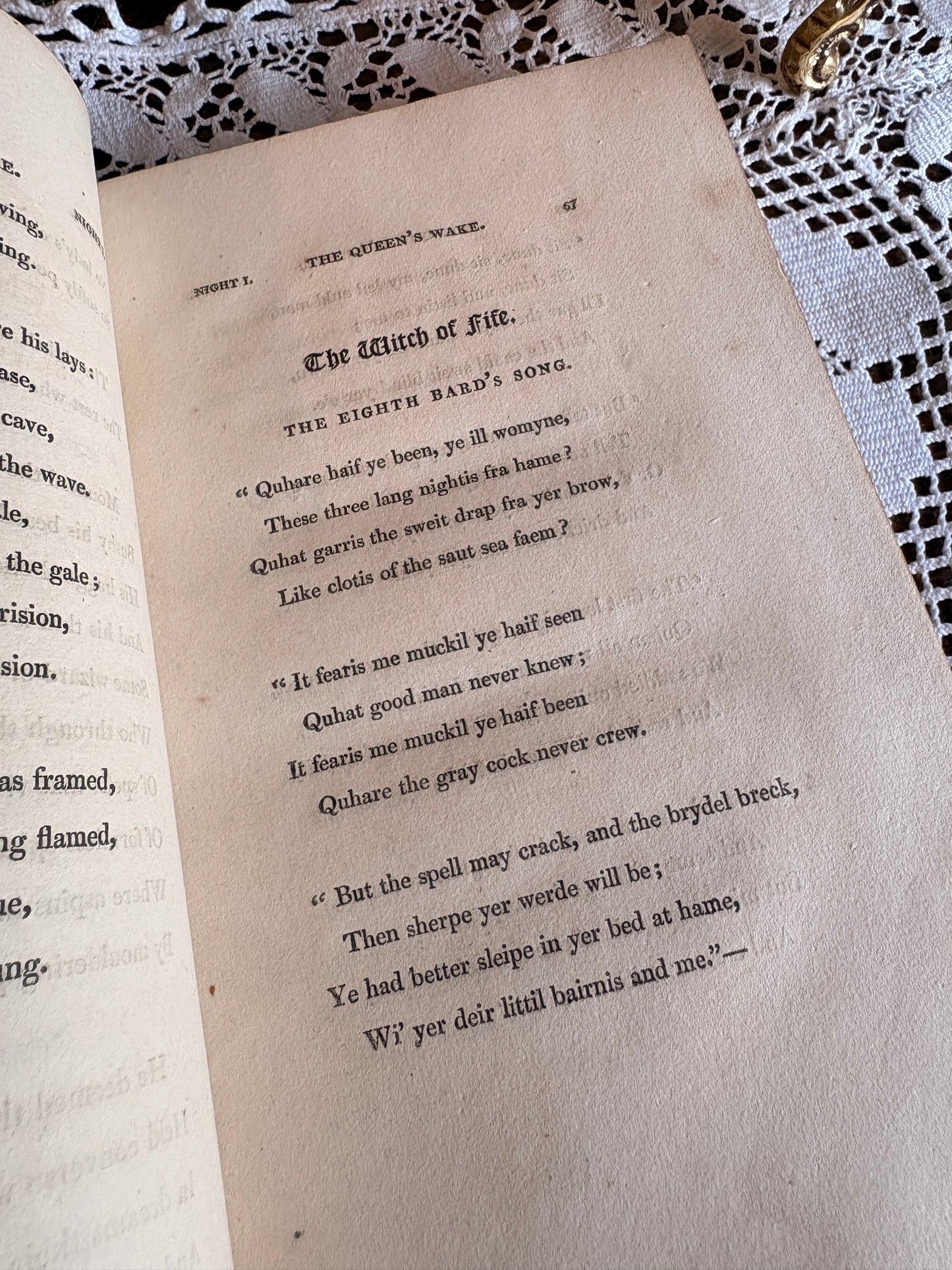 1815 The Queen's Wake: A Legendary Poem by James Hogg [Robert Munro Ferguson's Copy]