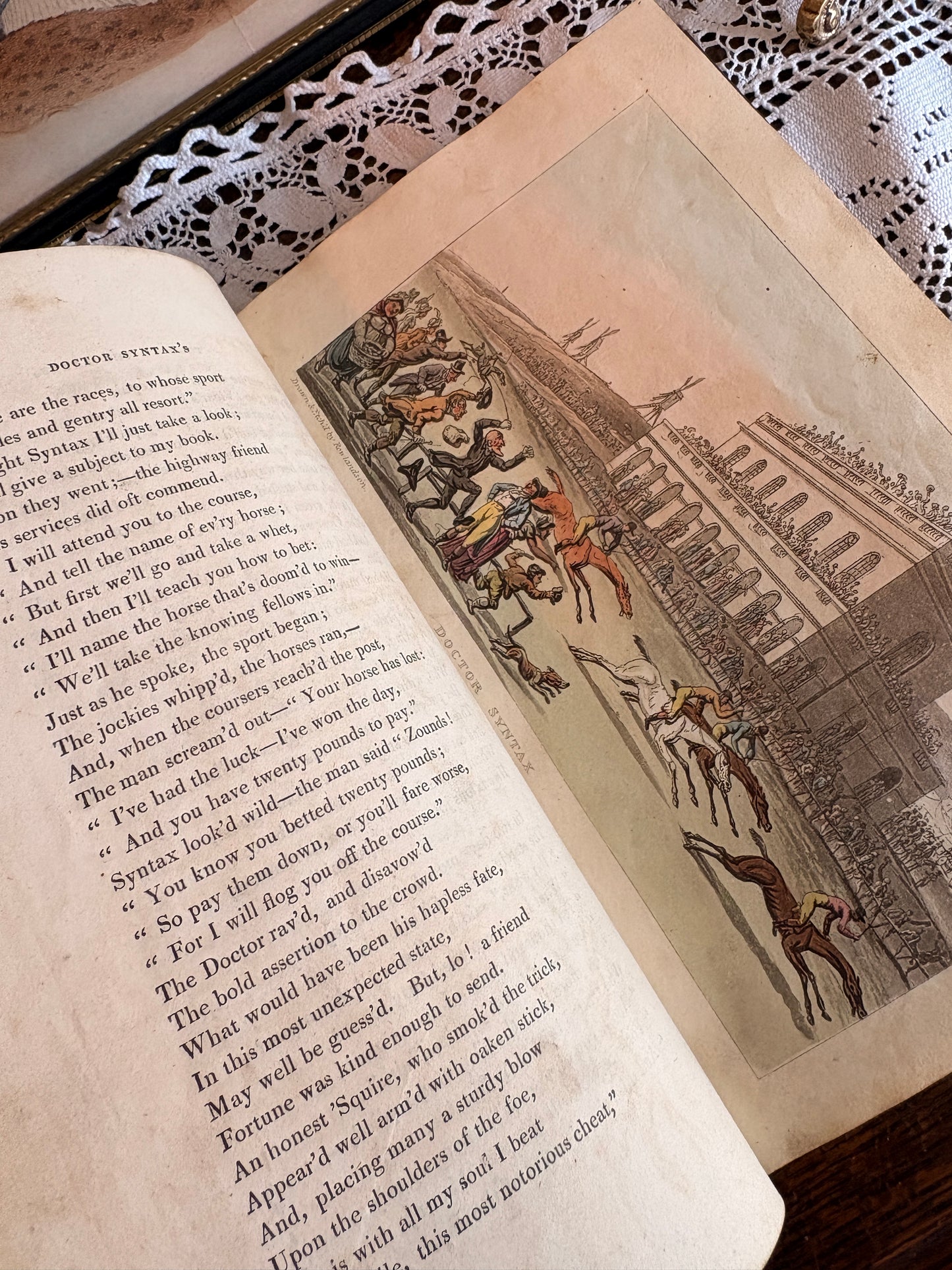 1813 The Tour of Doctor Syntax, in Search of the Picturesque. A Poem. By William Combe [Sir Alfred Tobin's Copy]