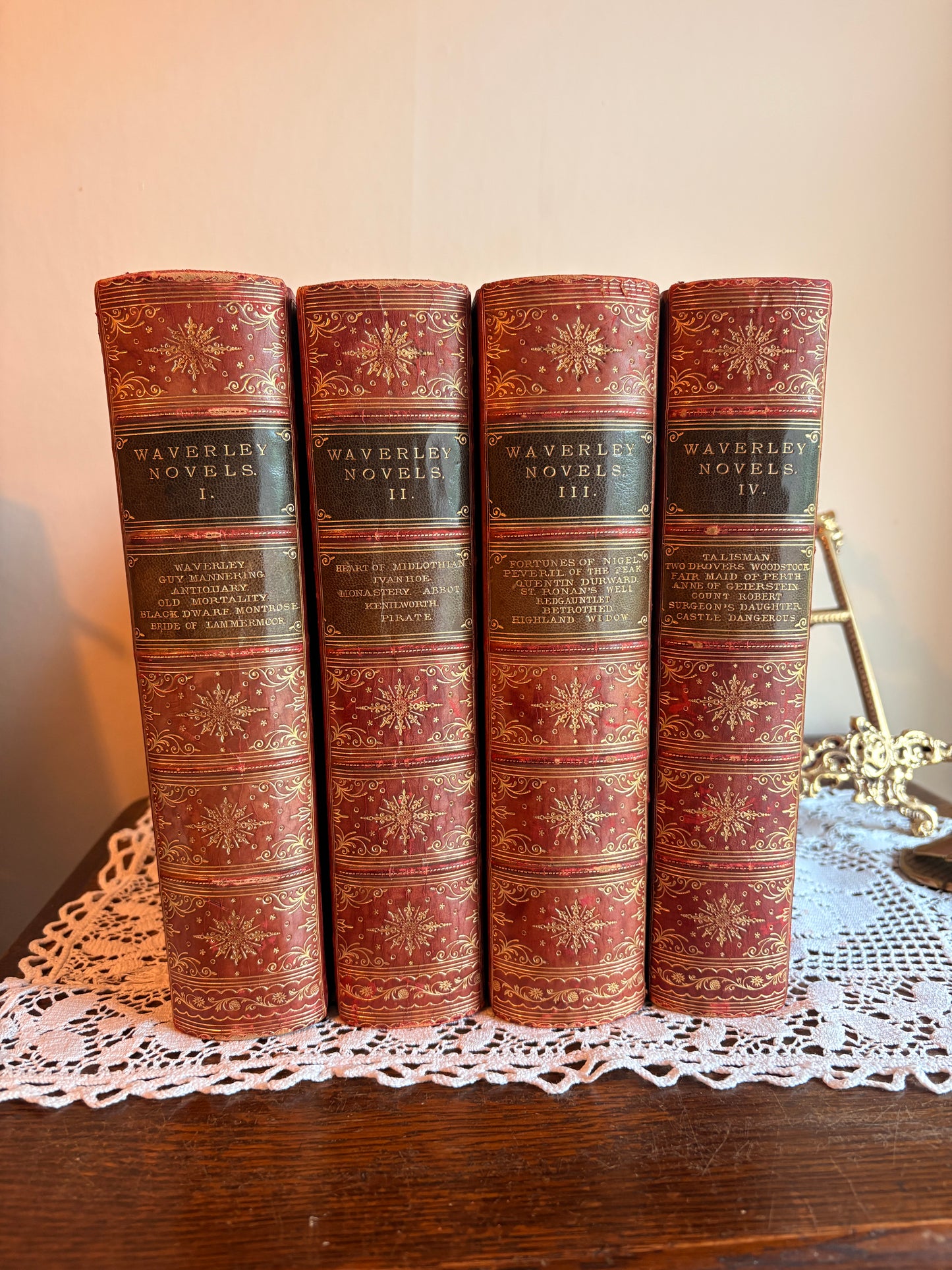 1877 The Waverley Novels [Author's Edition Entire] [4 Volumes] by Sir Walter Scott
