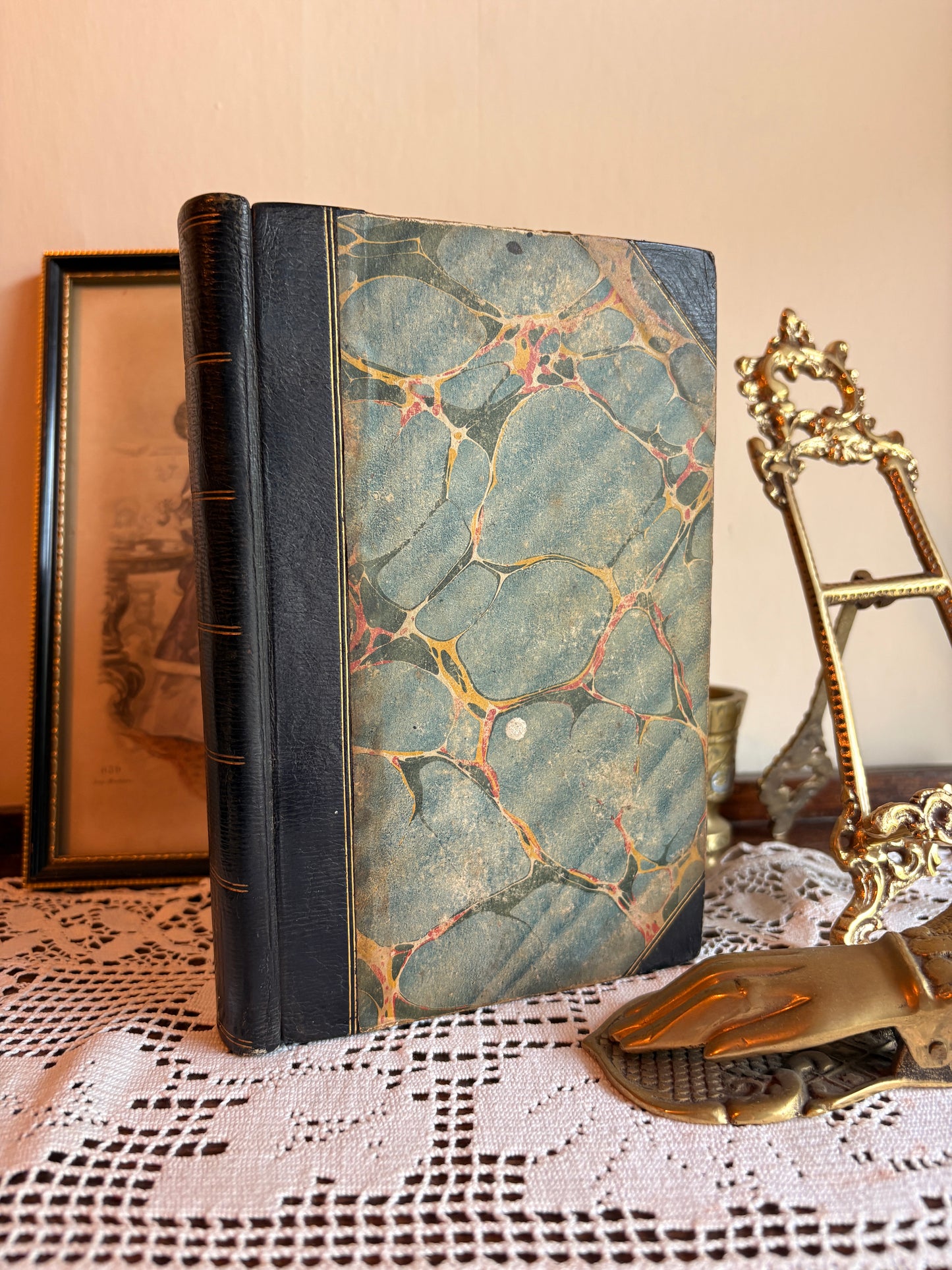 1830s Victorian Handwritten Manuscript Book Written by Frances Sprot
