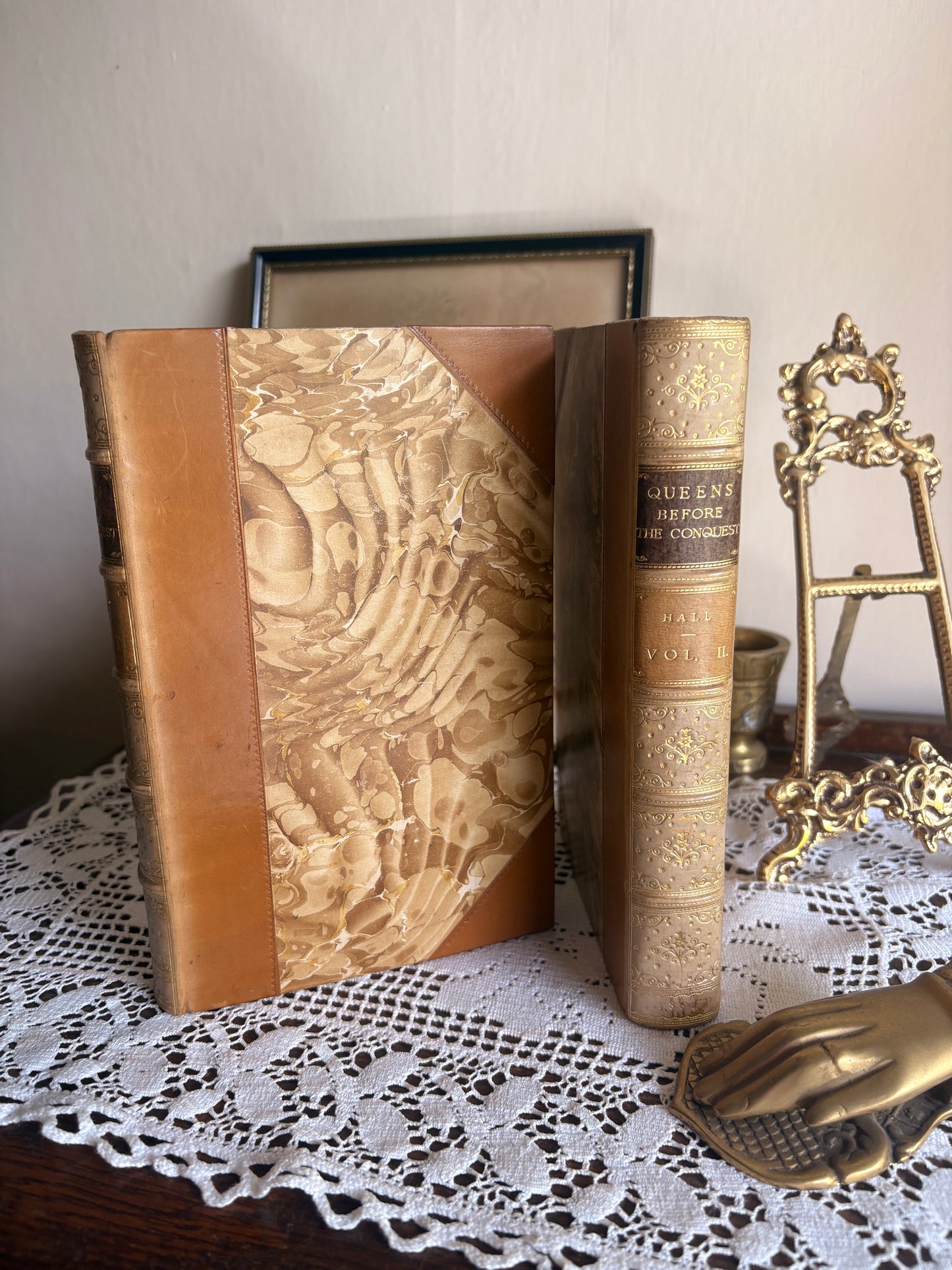 1854 The Queens Before the Conquest by Mrs. Matthew Hall [Evelyn Graham Abercrombie's Copy]