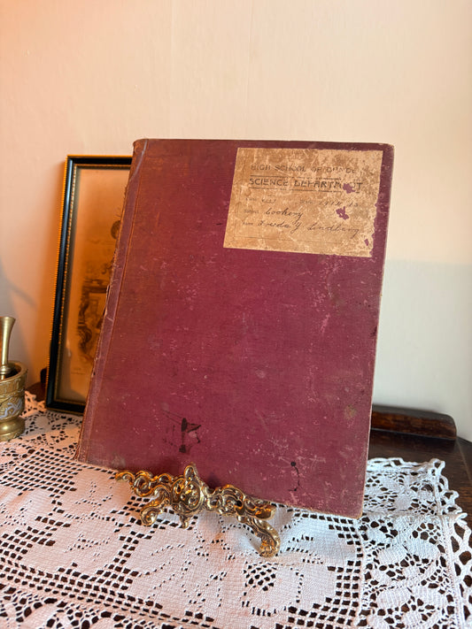 1914-1915 High School Cookery Class Manuscript Recipe Notebook