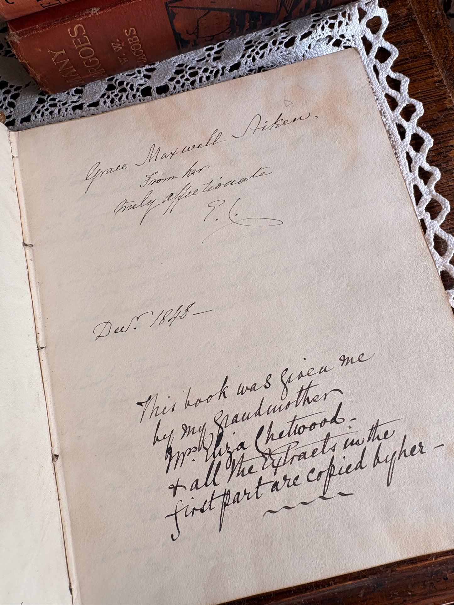 1848 - 1853 Victorian Manuscript Commonplace Book with Poetry, Short Stories etc.