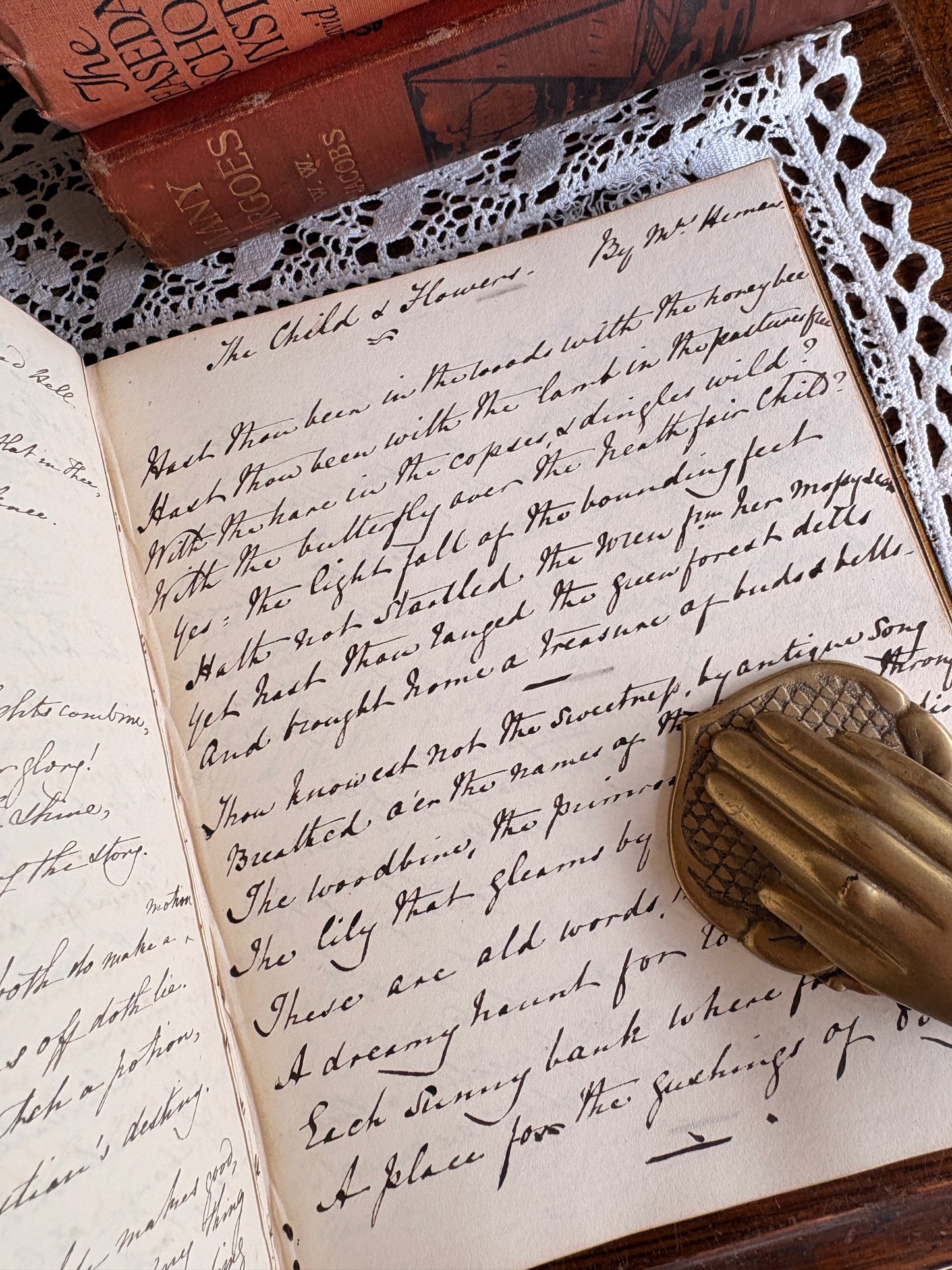 1848 - 1853 Victorian Manuscript Commonplace Book with Poetry, Short Stories etc.