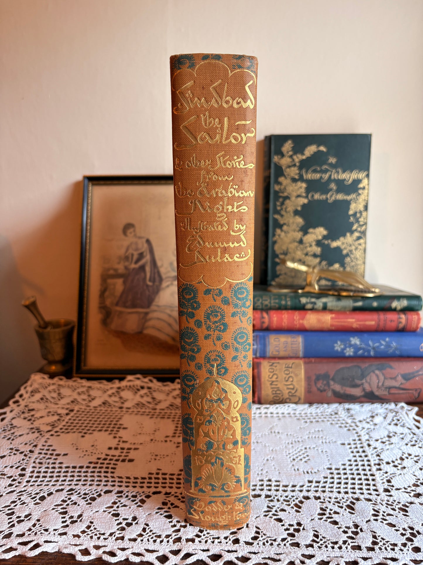 1914 Sinbad the Sailor and Other Stories from the Arabian Nights by Edmund Dulac