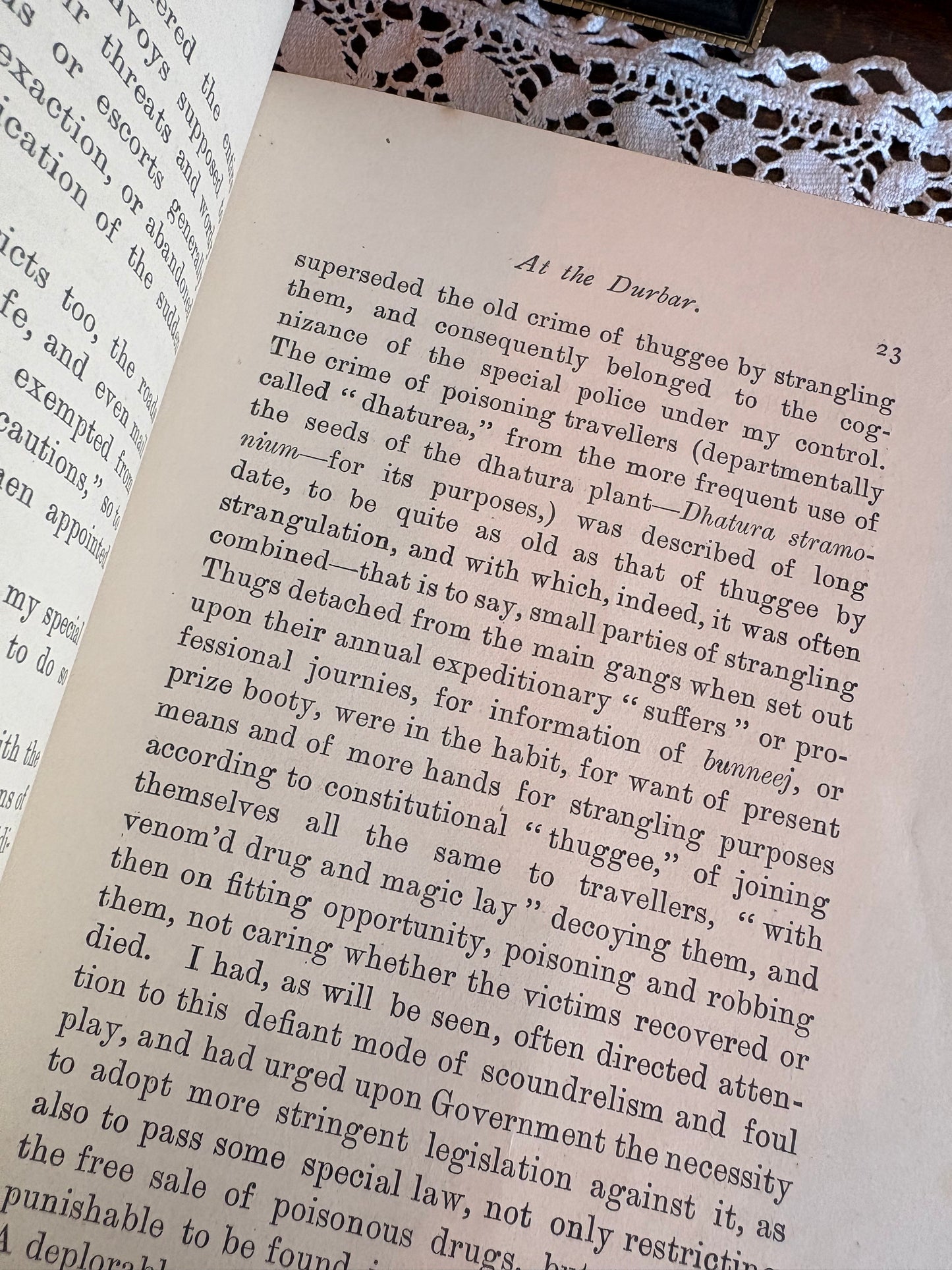 1892 Some Records of Crime, Vol. 1: Being the Diary of a Year, Official and Particular, of an Officer of the Thuggee and Dacoitie Police by Charles Hervey