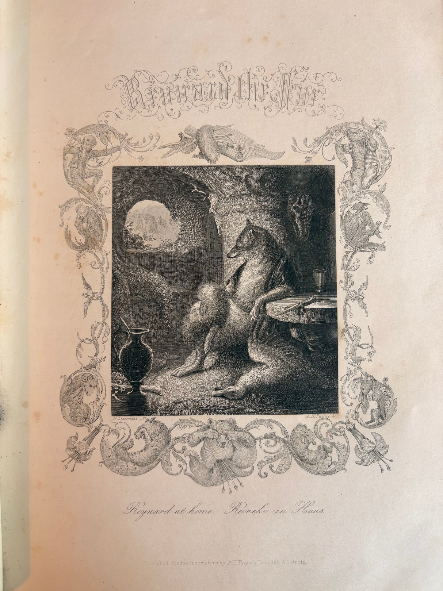 1851 Reynard the Fox, a Poem in Twelve Cantos by E. W. Holloway [Trans.]