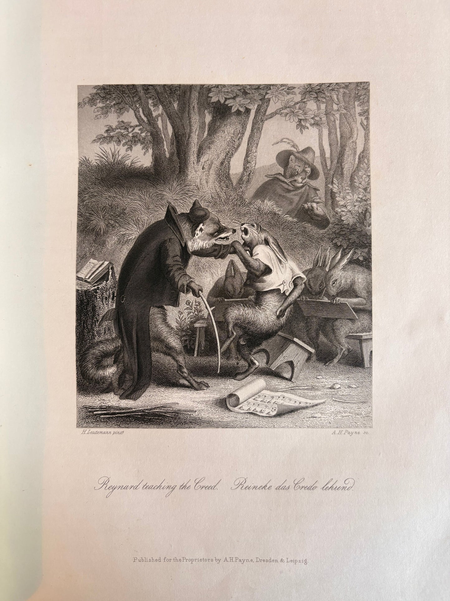 1851 Reynard the Fox, a Poem in Twelve Cantos by E. W. Holloway [Trans.]