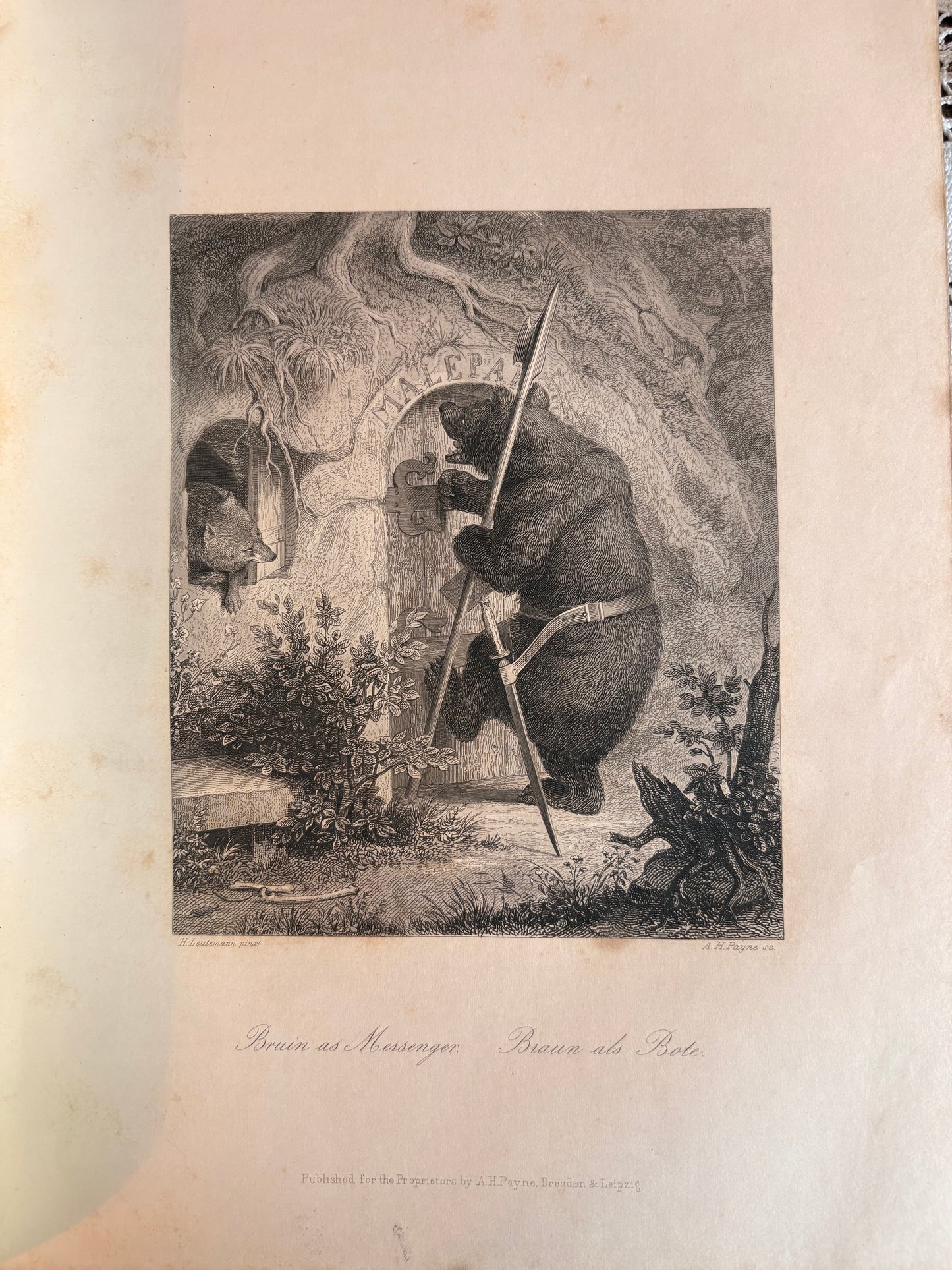 1851 Reynard the Fox, a Poem in Twelve Cantos by E. W. Holloway [Trans.]