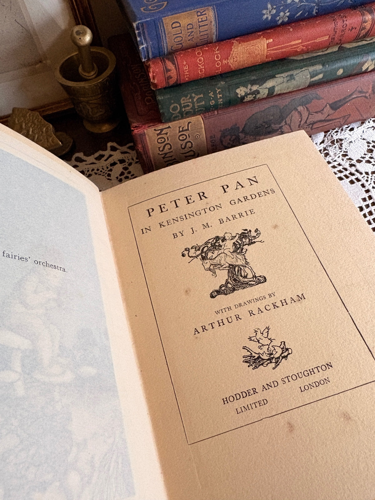 C.1925 Peter Pan in Kensington Gardens with Drawings by Arthur Rackham