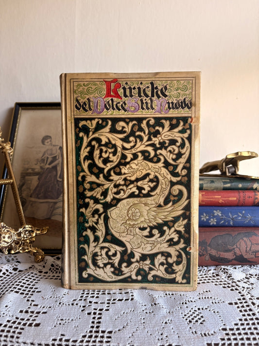 1906 Liriche del Dolce Stil Nuovo by Rivalta Ercole [Hand-Painted Vellum]