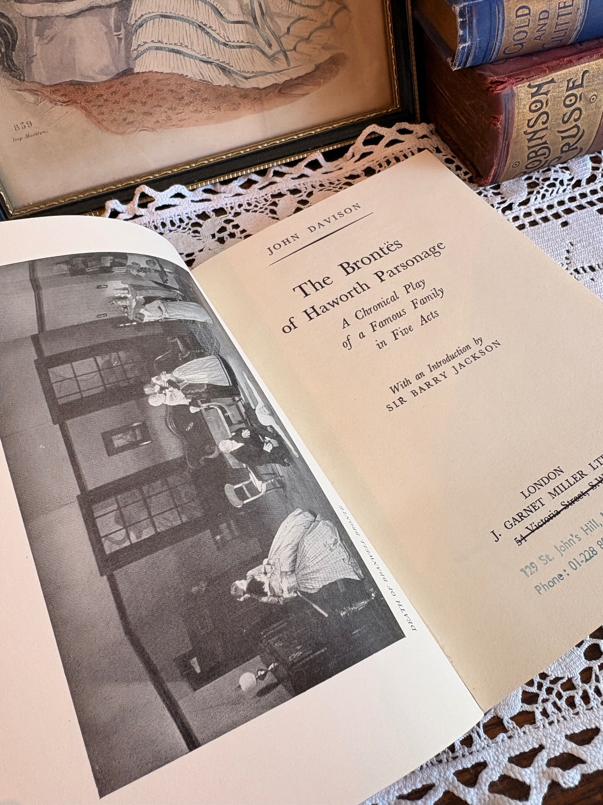1954 The Brontes of Haworth Parsonage by John Davison Vintage Play 2nd Imp.