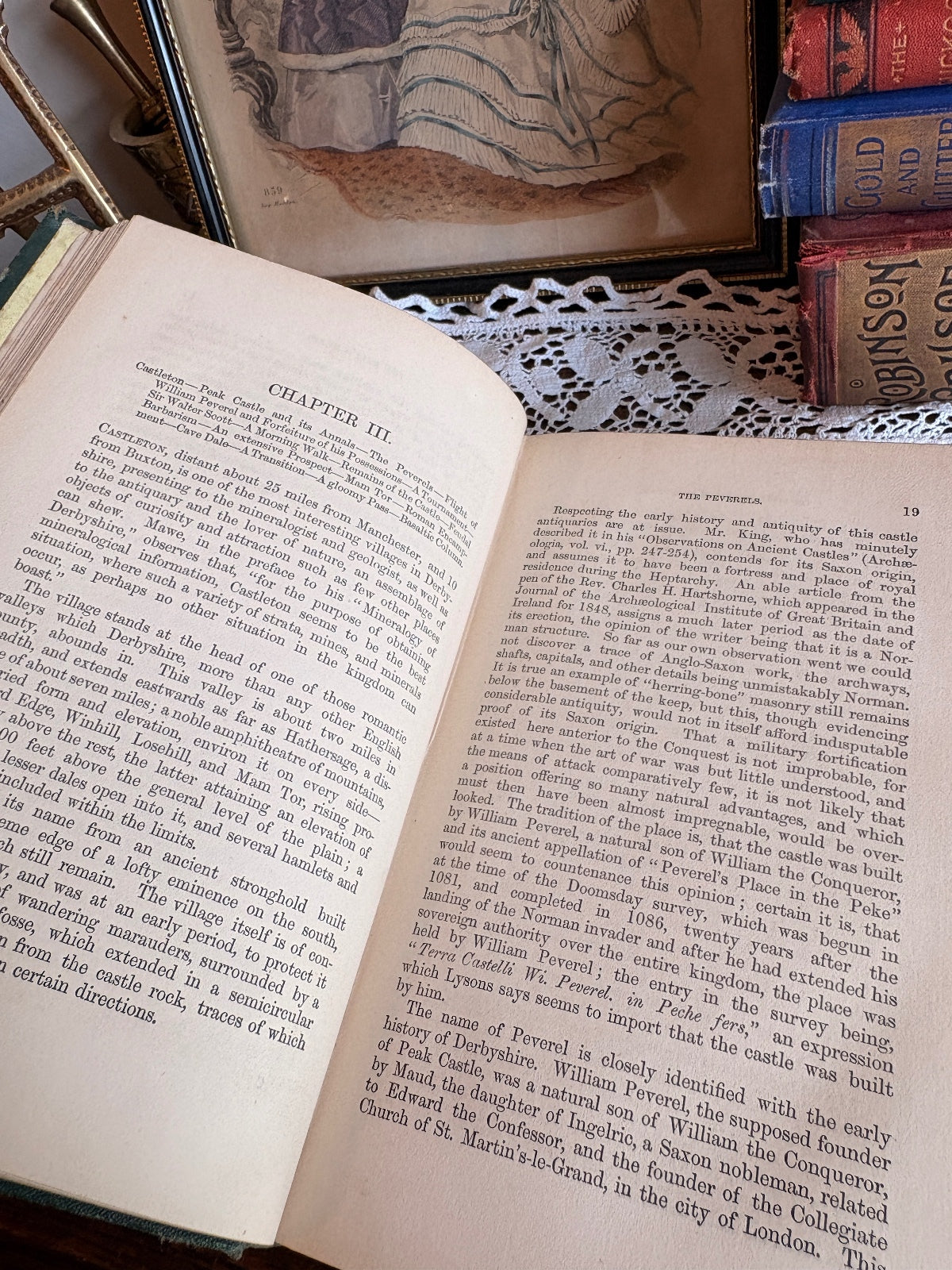 1868 On Foot Through the Peak by James Croston Vintage Antique Derbyshire Book