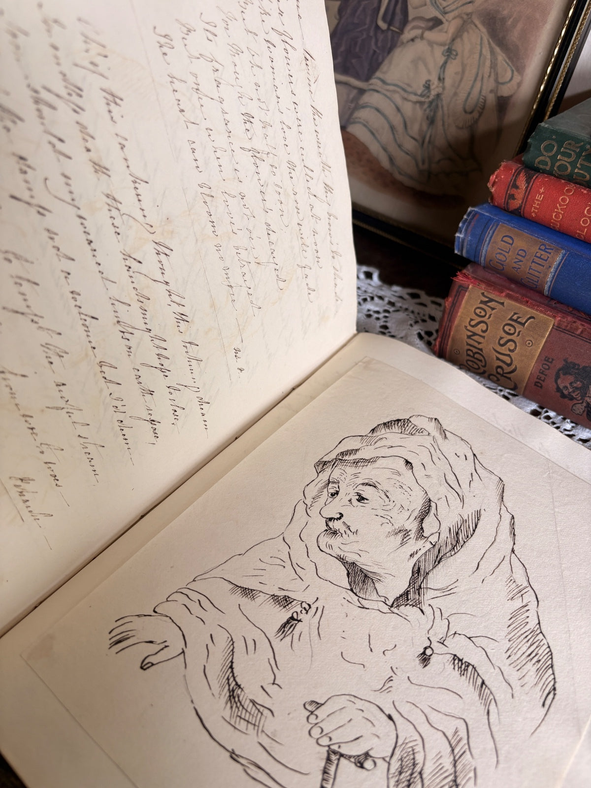 C.1828 Georgian Manuscript Book of Poetry