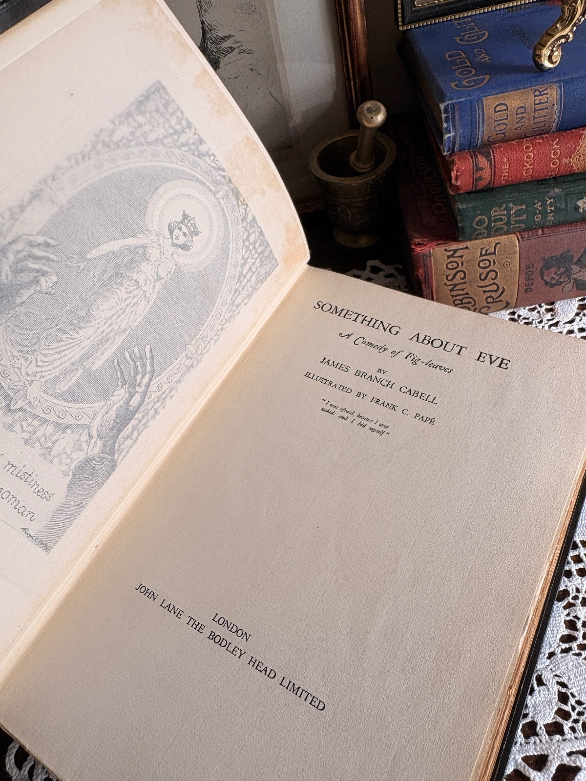 1927 Something About Eve. A Comedy of Fig Leaves by James Branch Cabell