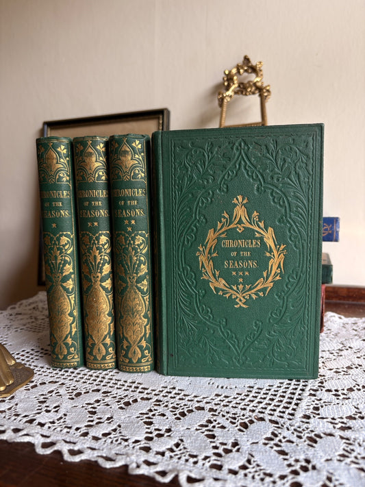 1844 Chronicles of the Seasons, or, the Progress of the Year - First Edition