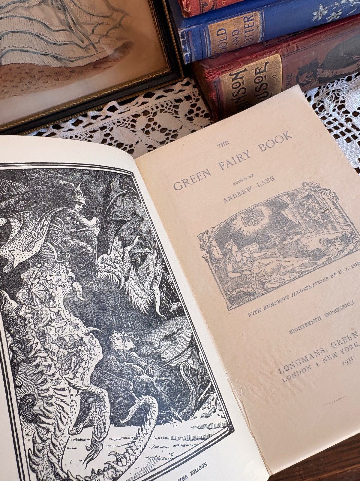 1931 The Green Fairy Book by Andrew Lang