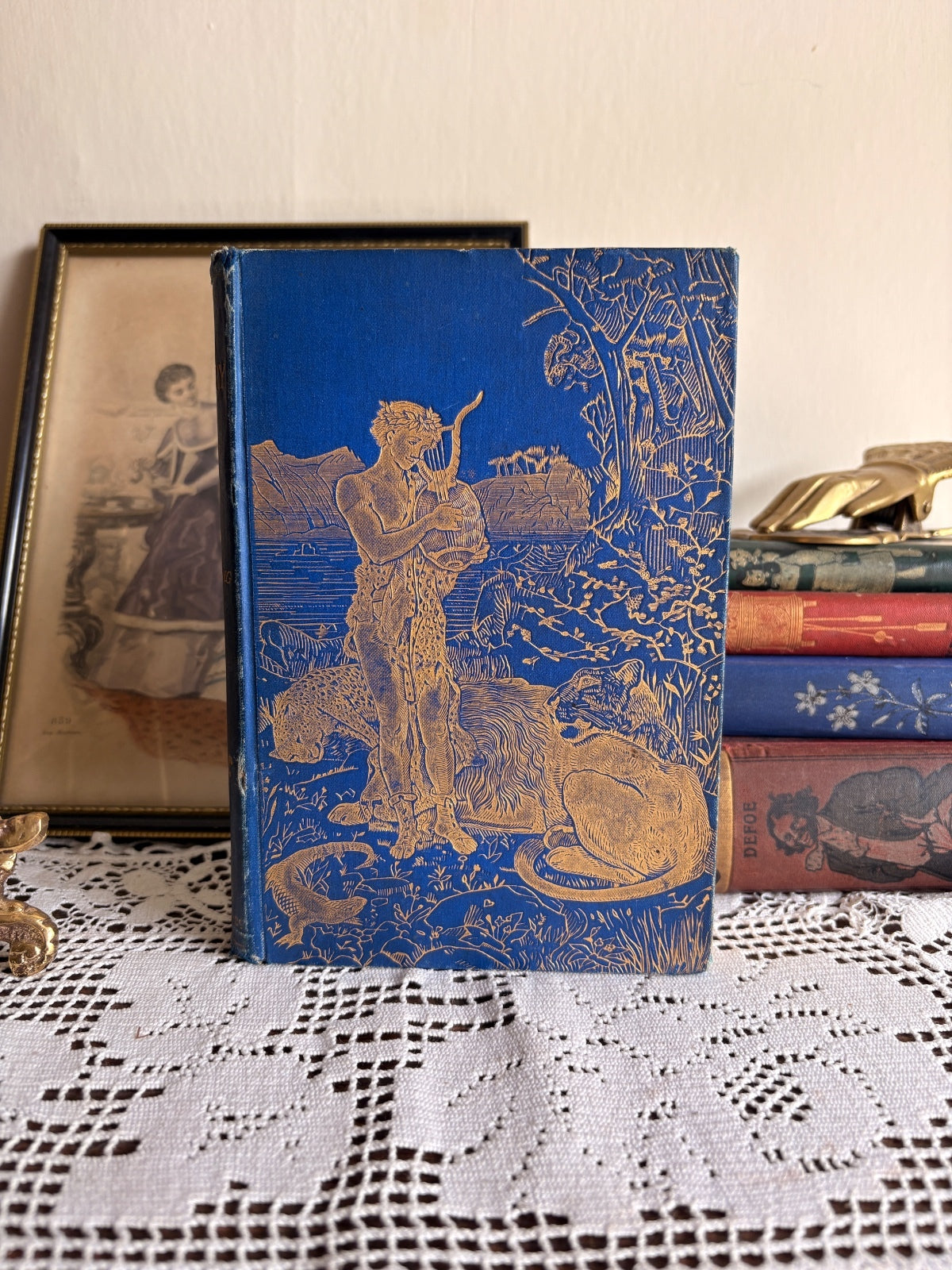 1891 The Blue Poetry Book by Andrew Lang - First Edition