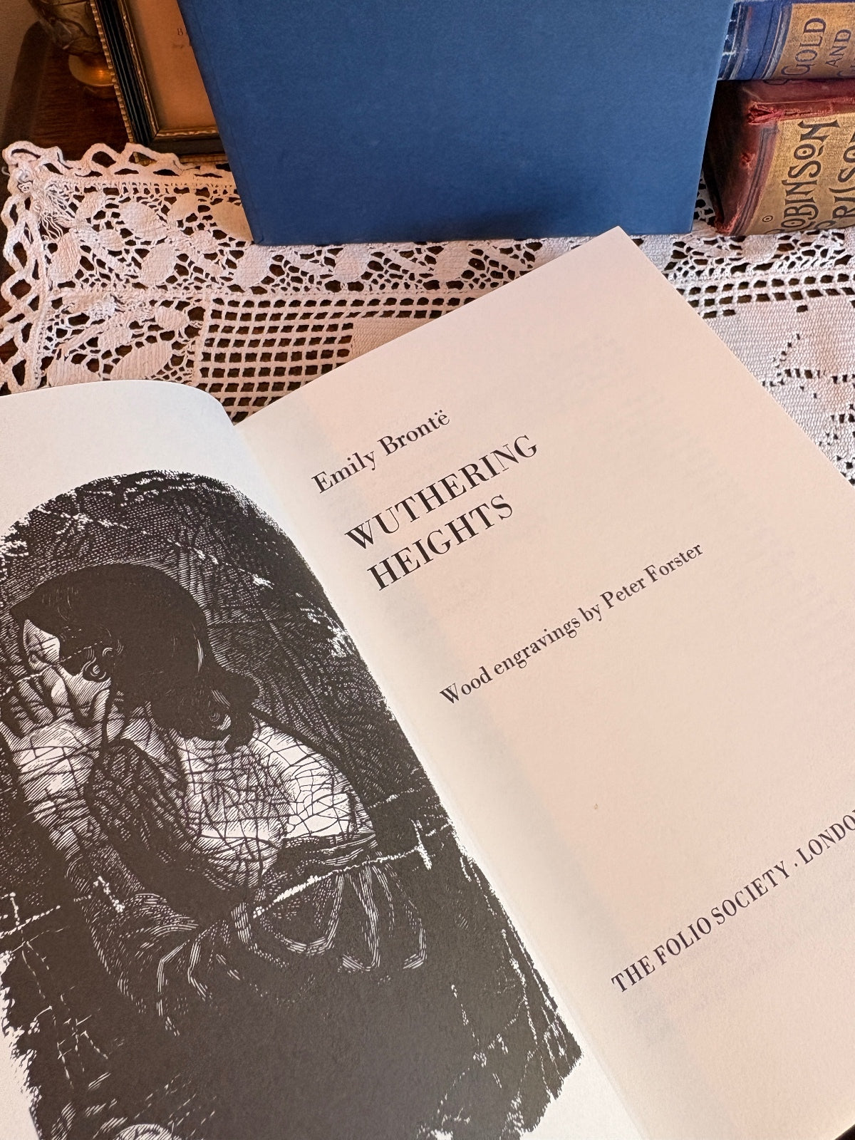 2006 Wuthering Heights by Emily Bronte Folio Society Book with Wood Engravings