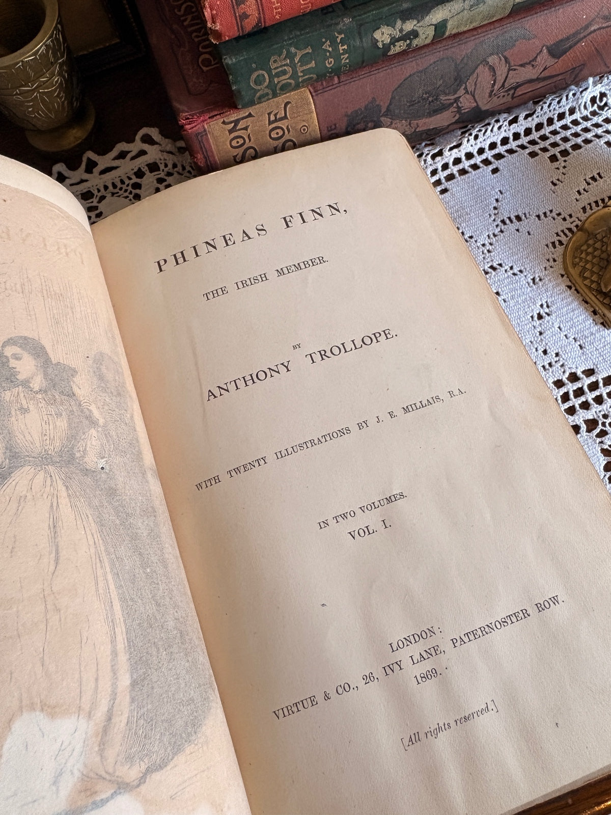 1869 Phineas Finn, the Irish Member by Anthony Trollope - FIRST EDITION