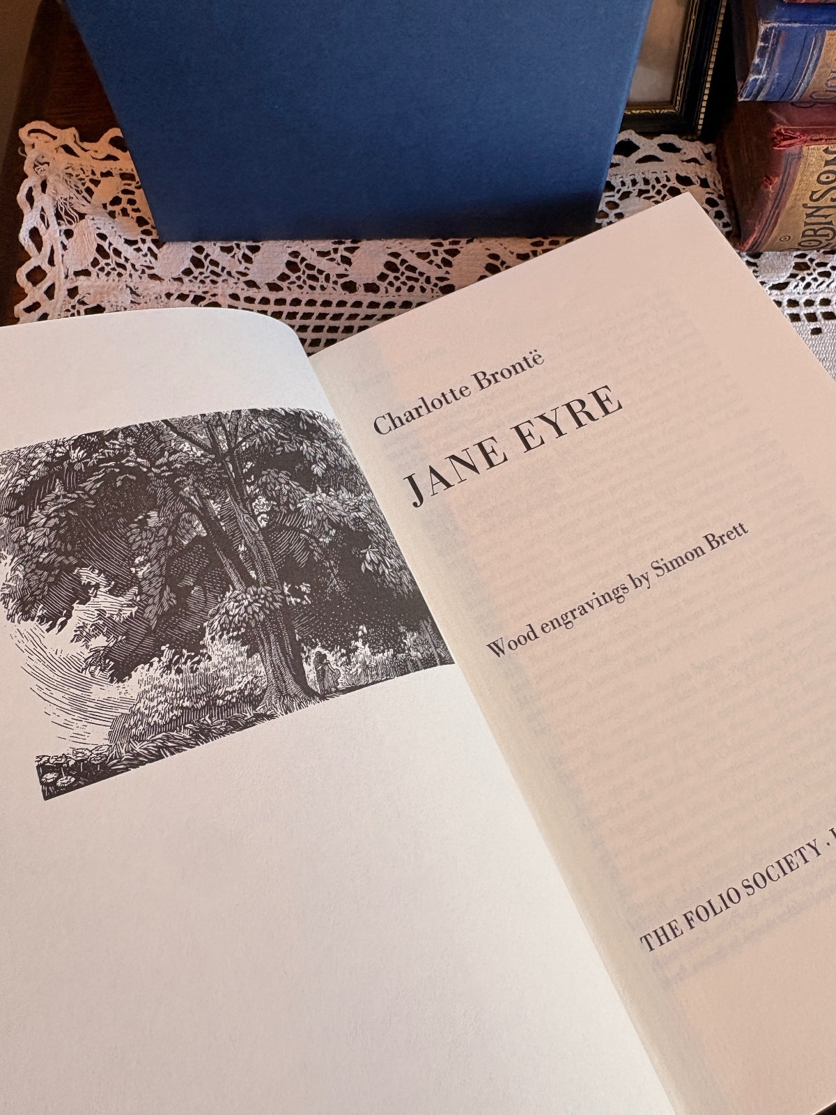 2006 Jane Eyre by Charlotte Bronte Folio Society Book with Wood Engravings