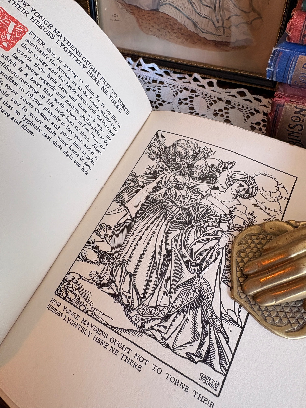 1902 The Knyght of the Towre by Geoffroy De La Tour Landry Vintage Book