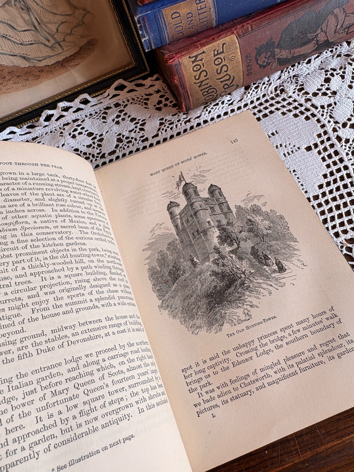 1868 On Foot Through the Peak by James Croston Vintage Antique Derbyshire Book