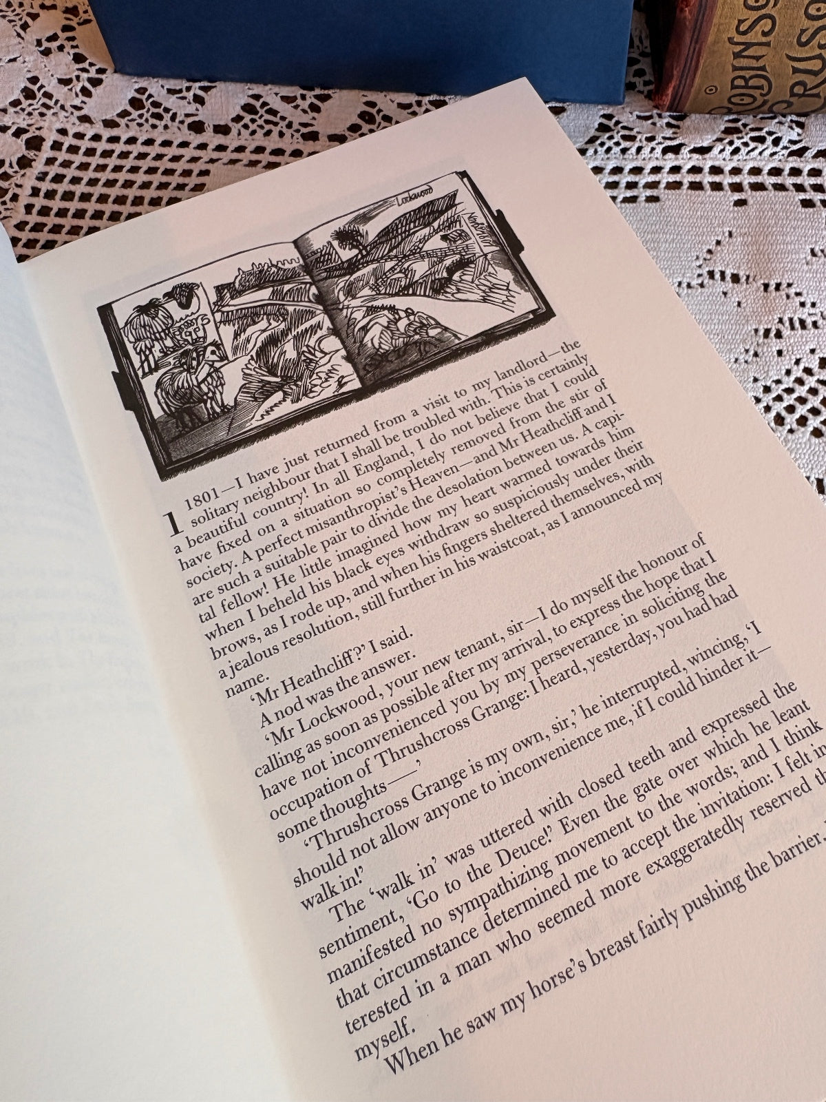 2006 Wuthering Heights by Emily Bronte Folio Society Book with Wood Engravings
