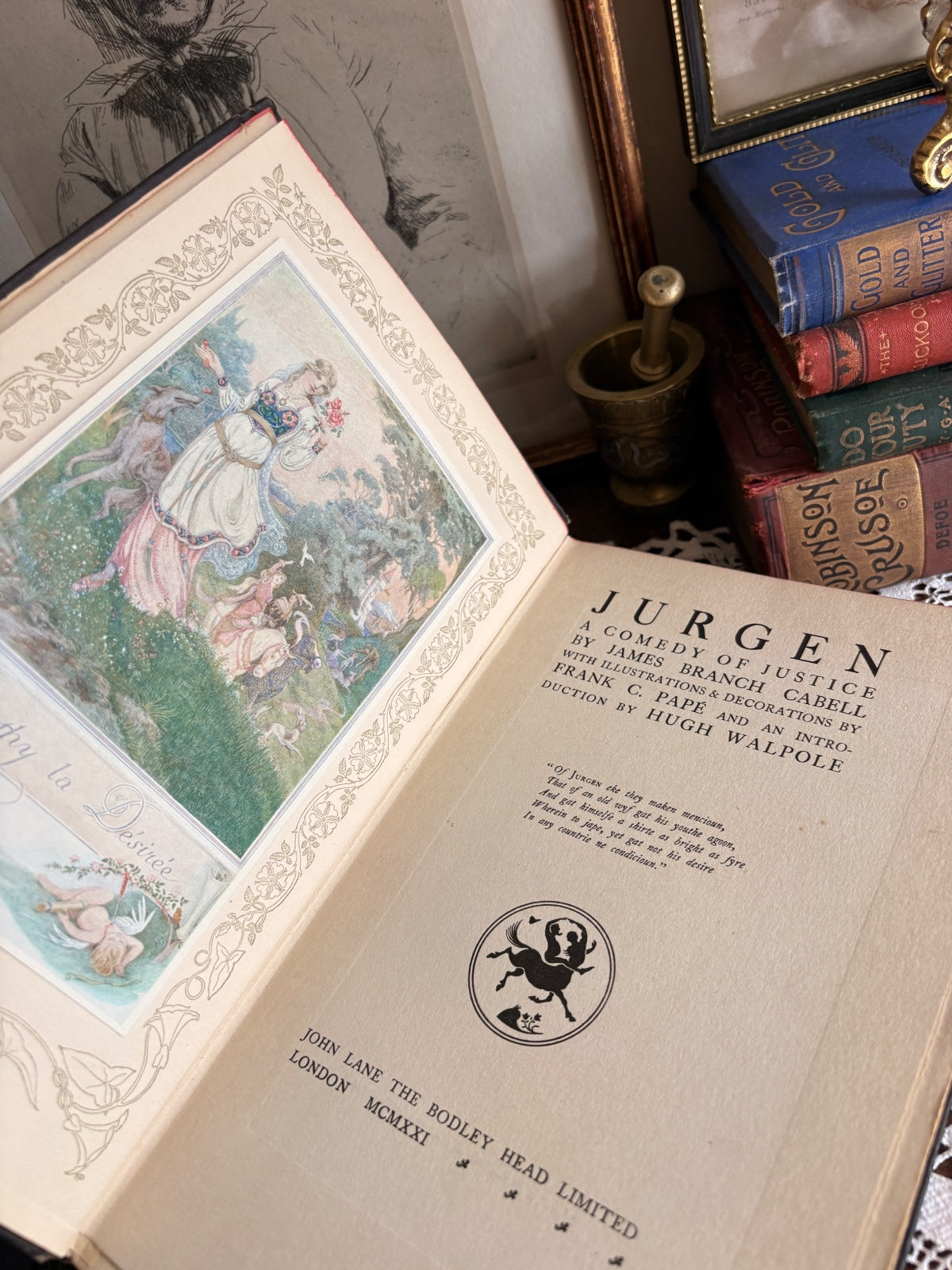1921 Jurgen. A Comedy of Justice by James Branch Cabell