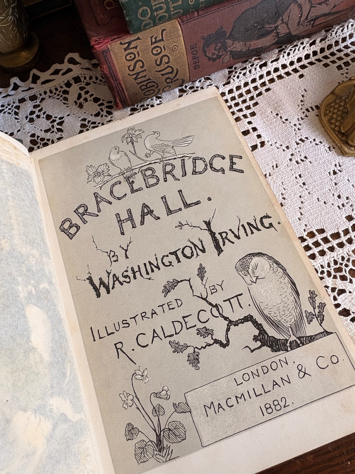 1882 Bracebridge Hall by Washington Irving