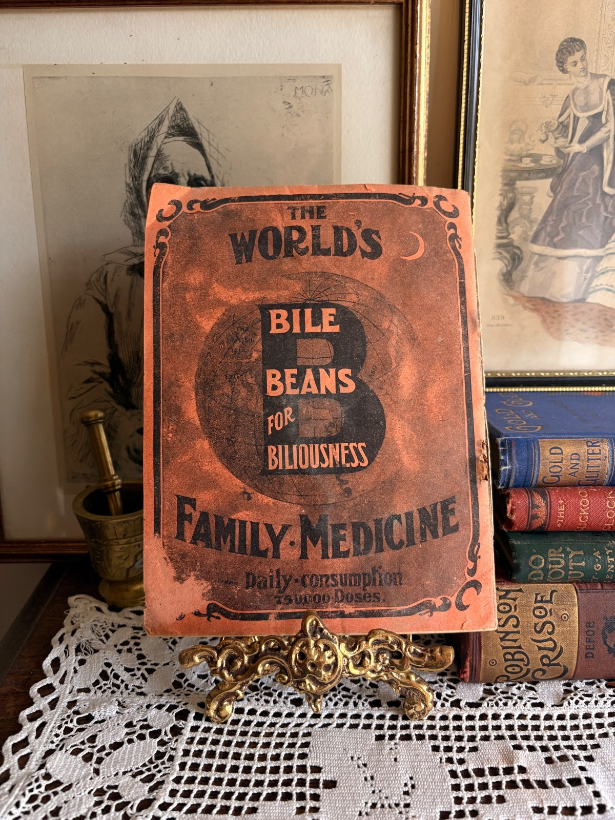 C.1900 Signs and Omens [Bile Beans Quack Medical Advertising Pamphlet]