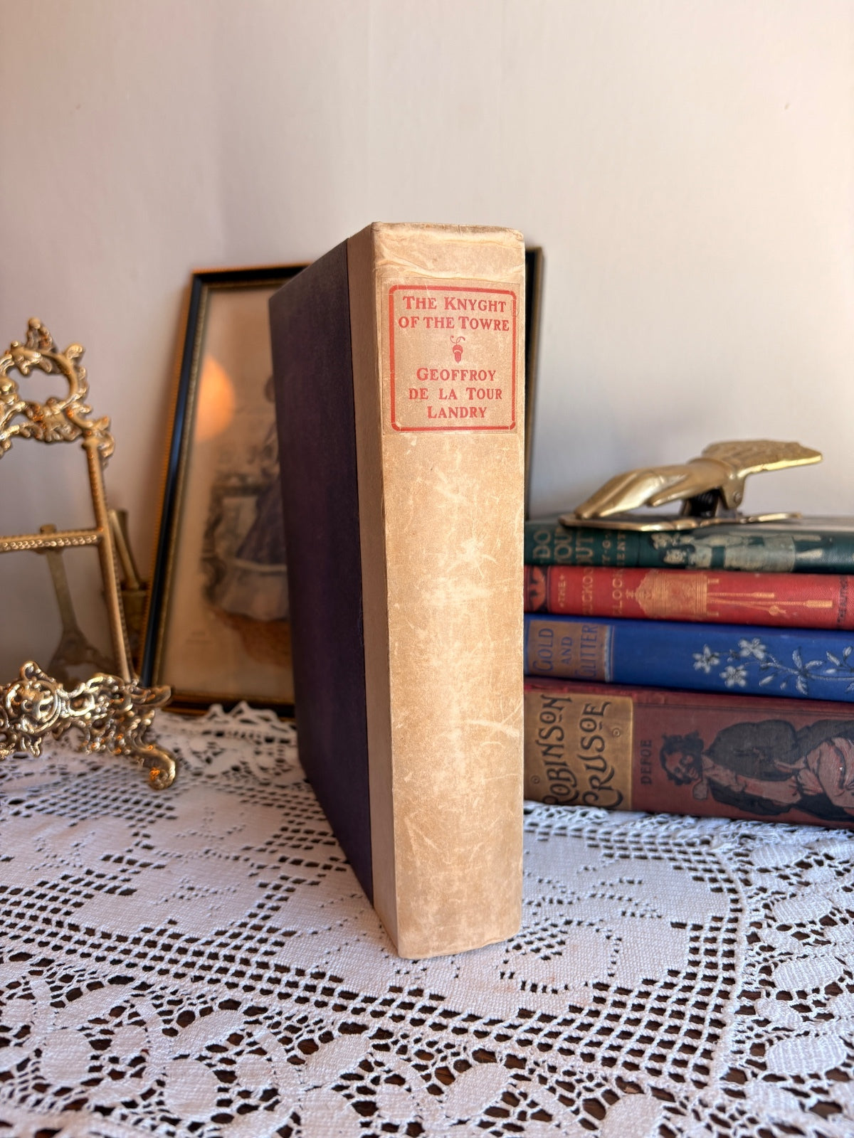 1902 The Knyght of the Towre by Geoffroy De La Tour Landry Vintage Book