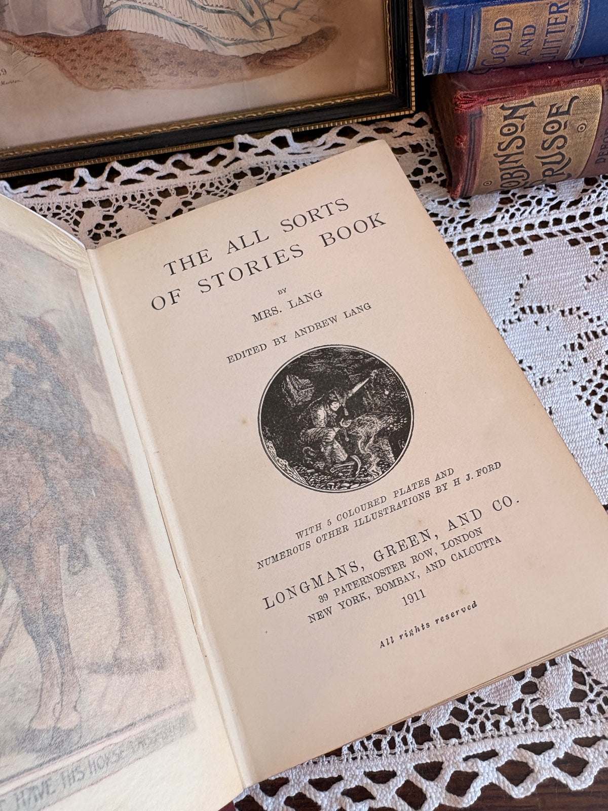 1911 The All Sorts of Stories Book by Mrs Lang and Andrew Lang