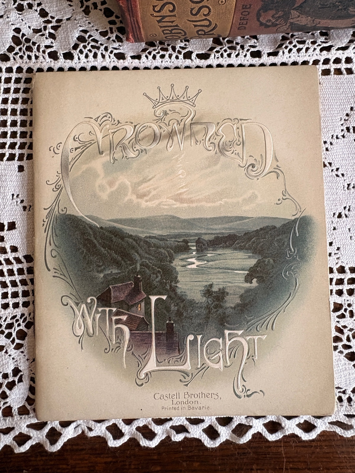 1889 Crowned with Light. A Book of Scripture Texts [etc.] by Castell Brothers
