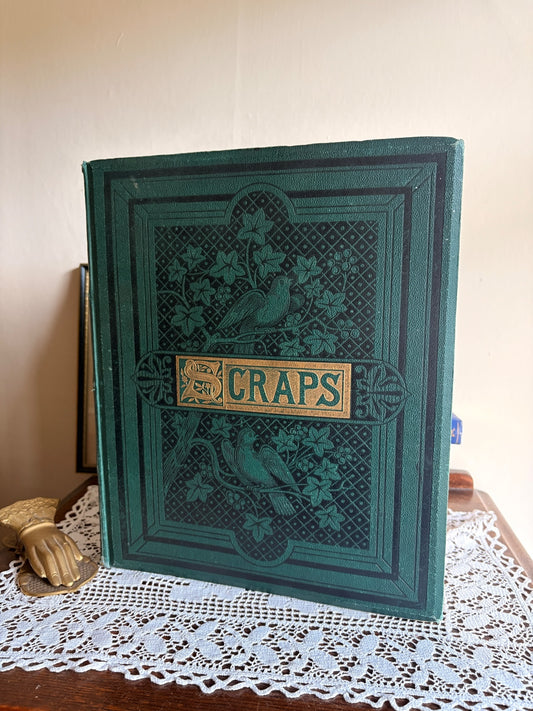 1850s-1880s Victorian Scrapbook with Loose Ephemera