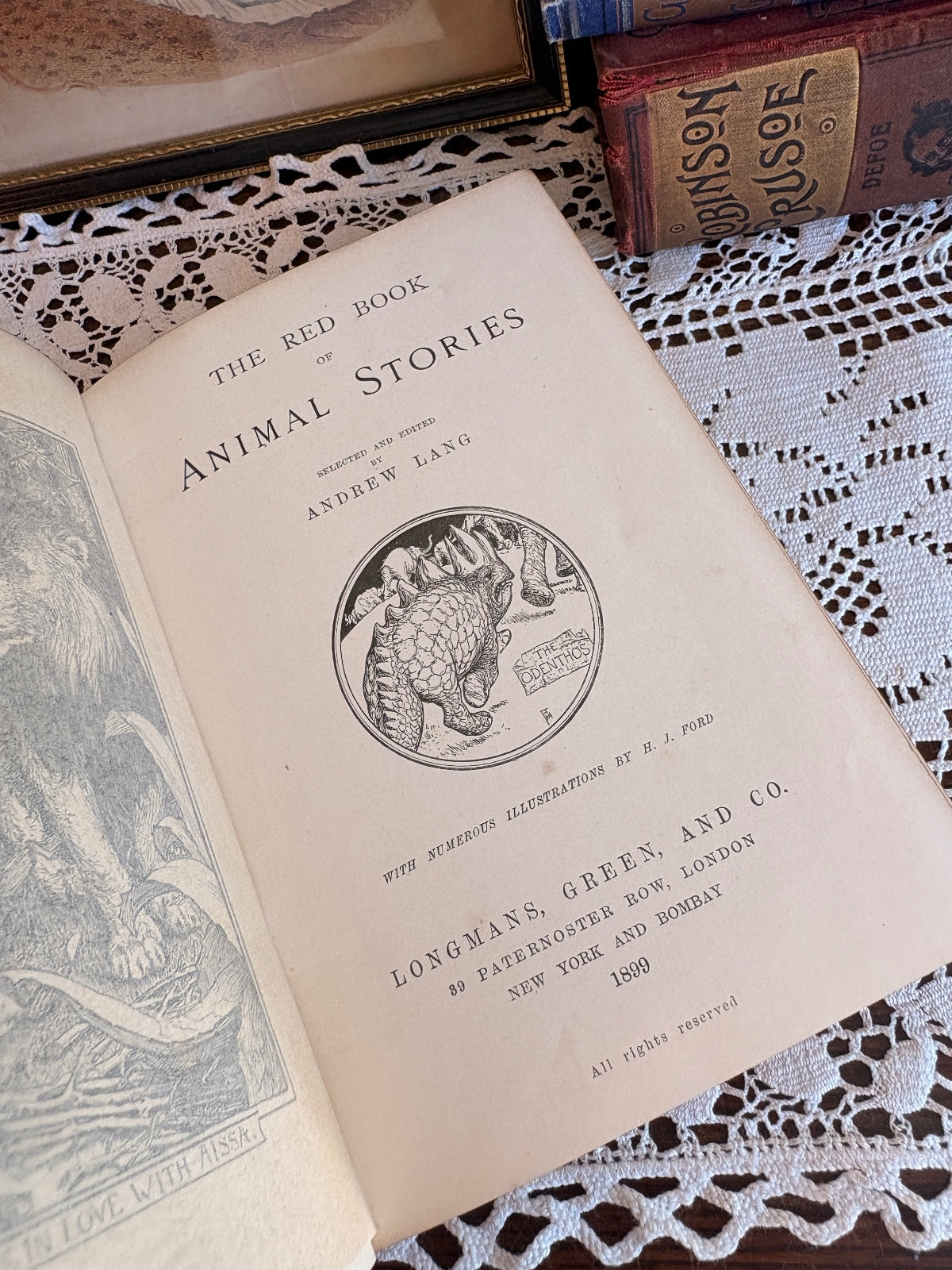 1899 The Red Book of Animal Stories by Andrew Lang